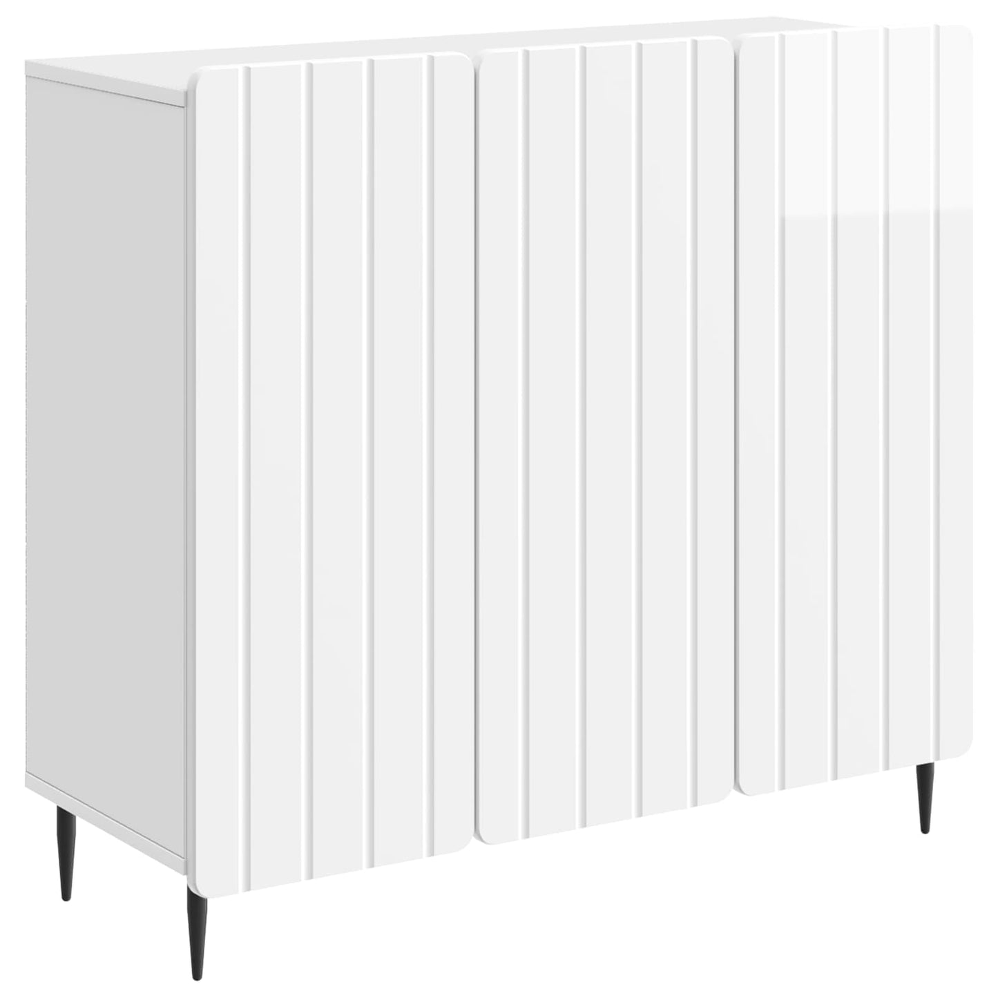 Serviesskap Høgglans hvit 89 x 34,5 x 82 cm Konstruert tre