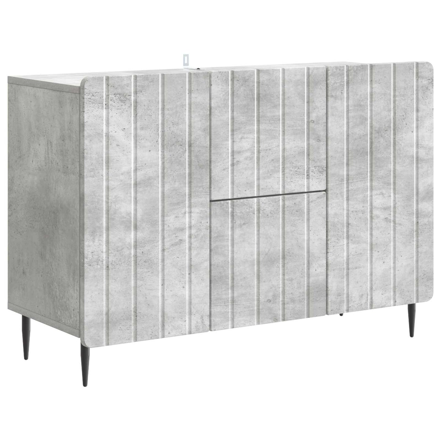 Serviesskap Betonggrå 89 x 34,5 x 62 cm Konstruert tre