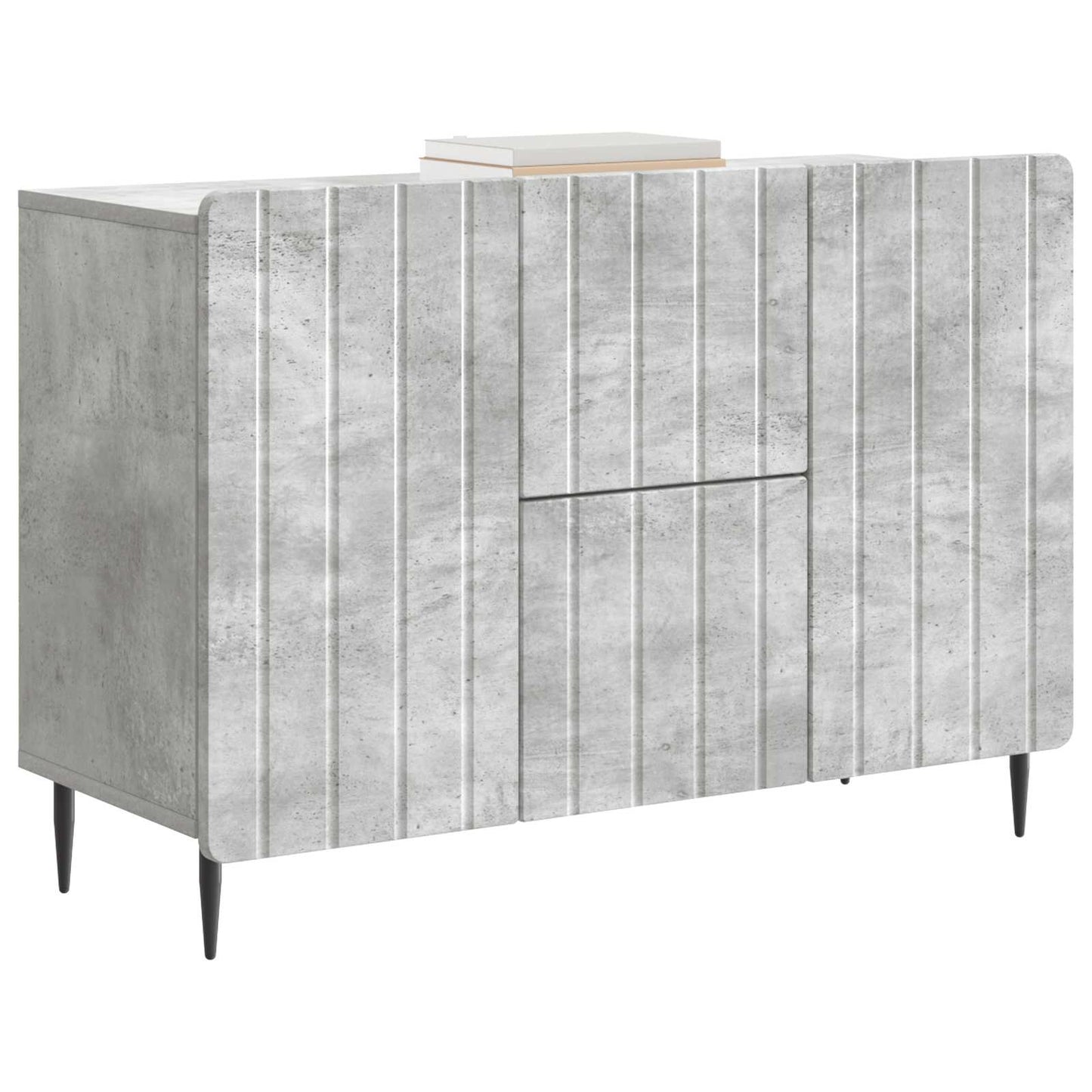 Serviesskap Betonggrå 89 x 34,5 x 62 cm Konstruert tre