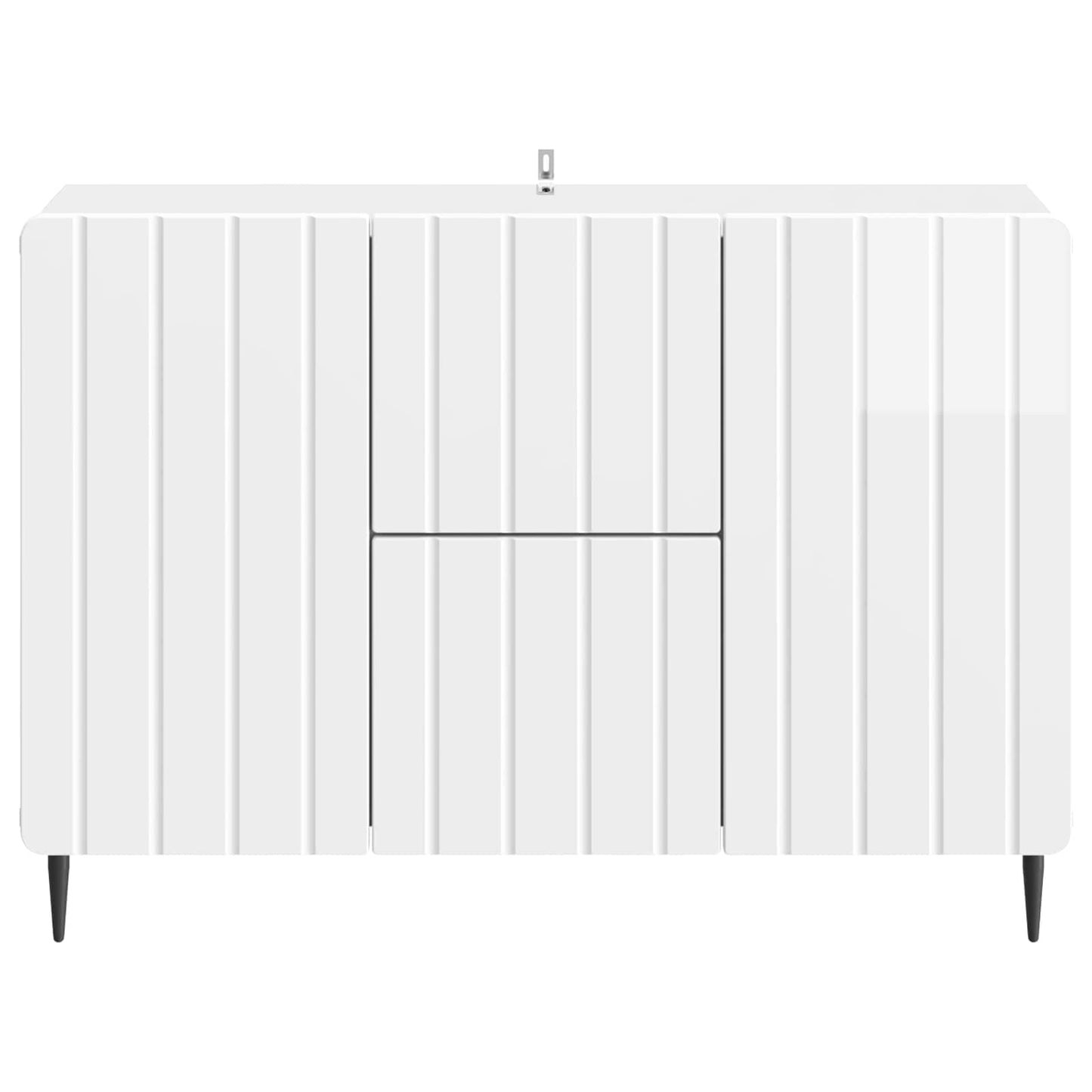 Serviesskap Høgglans hvit 89 x 34,5 x 62 cm Konstruert tre