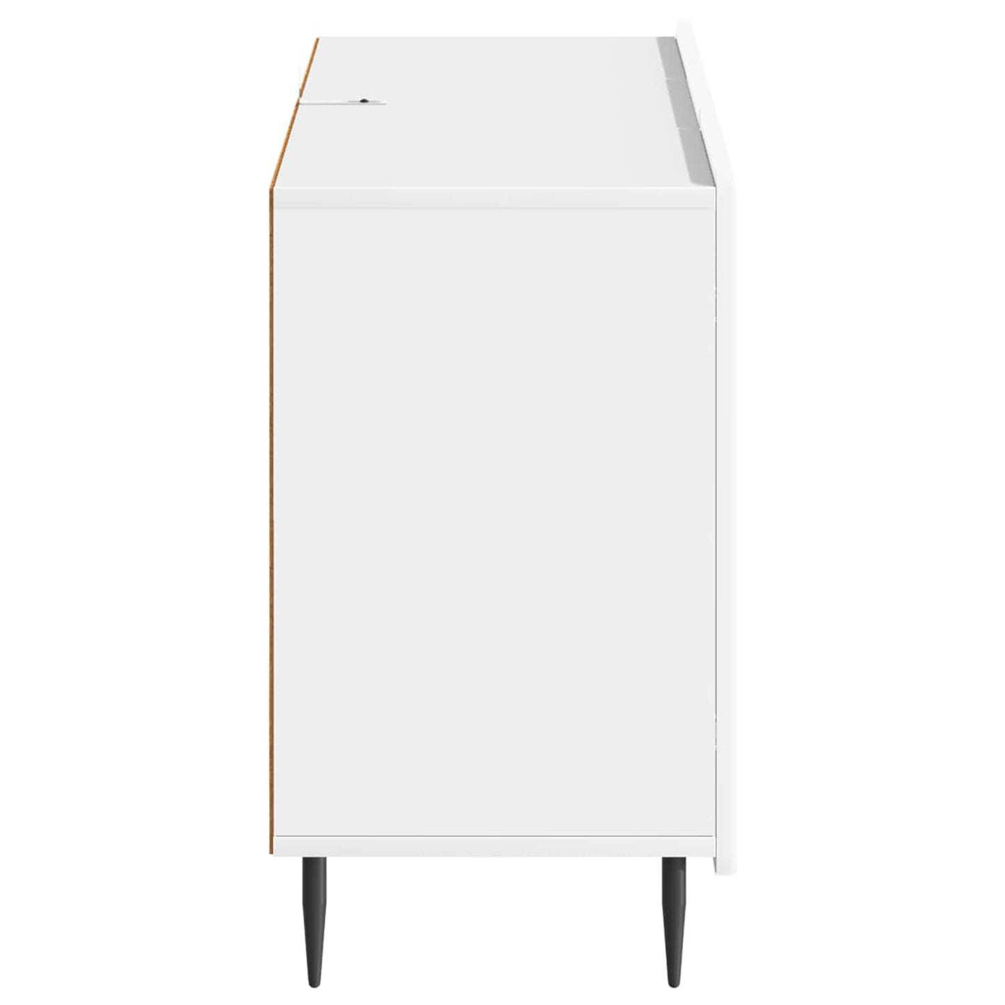 Serviesskap Høgglans hvit 89 x 34,5 x 62 cm Konstruert tre