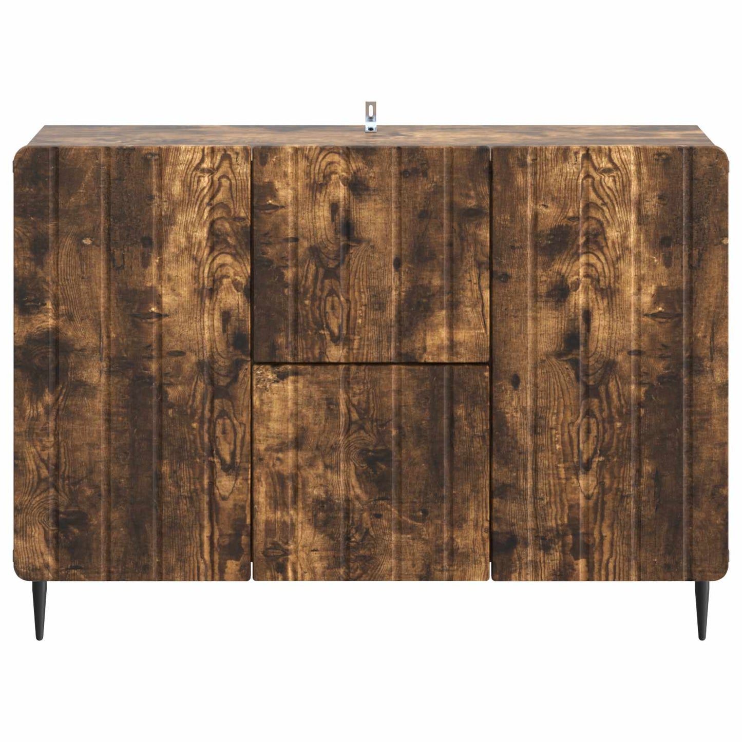 Serviesskap med skuff Røkt Eik 89 x 34,5 x 62 cm Konstruert tre