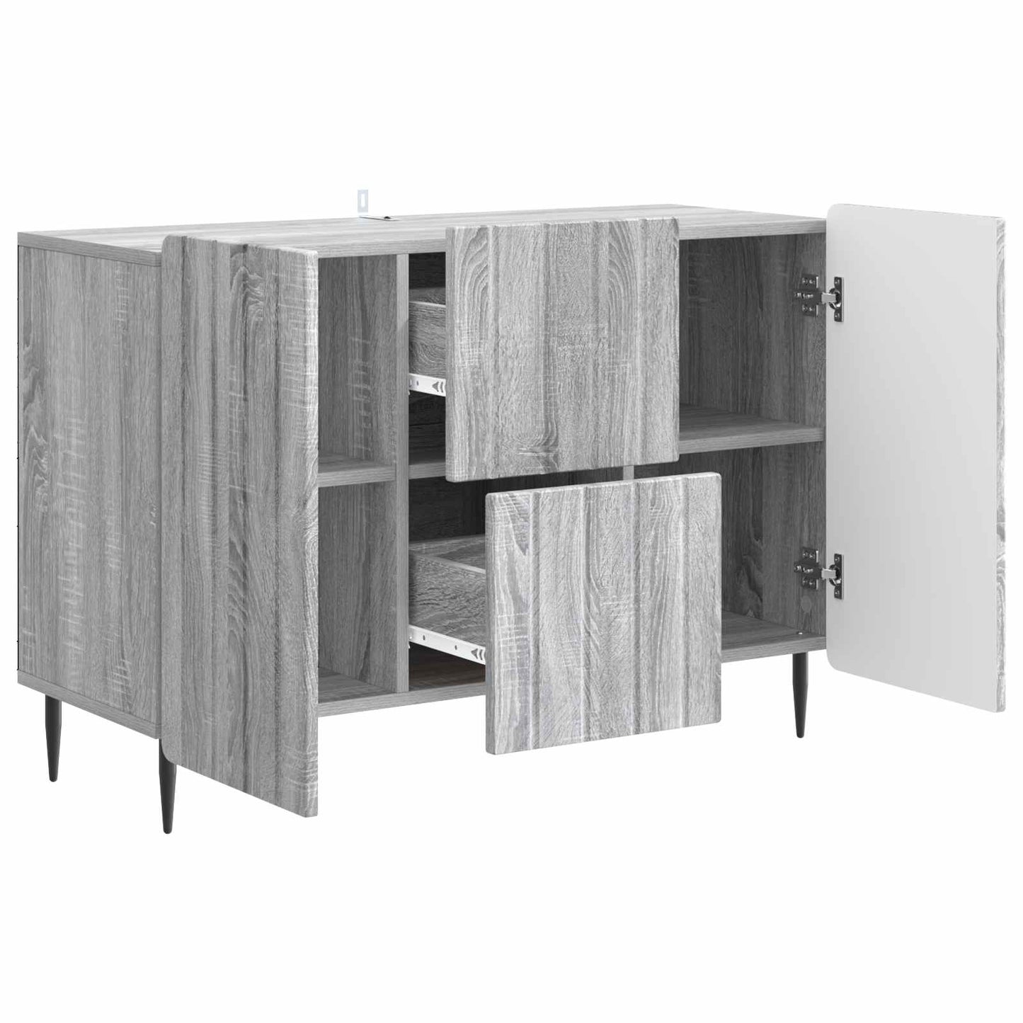 Serviesskap Grå sonoma 89 x 34,5 x 62 cm Konstruert tre