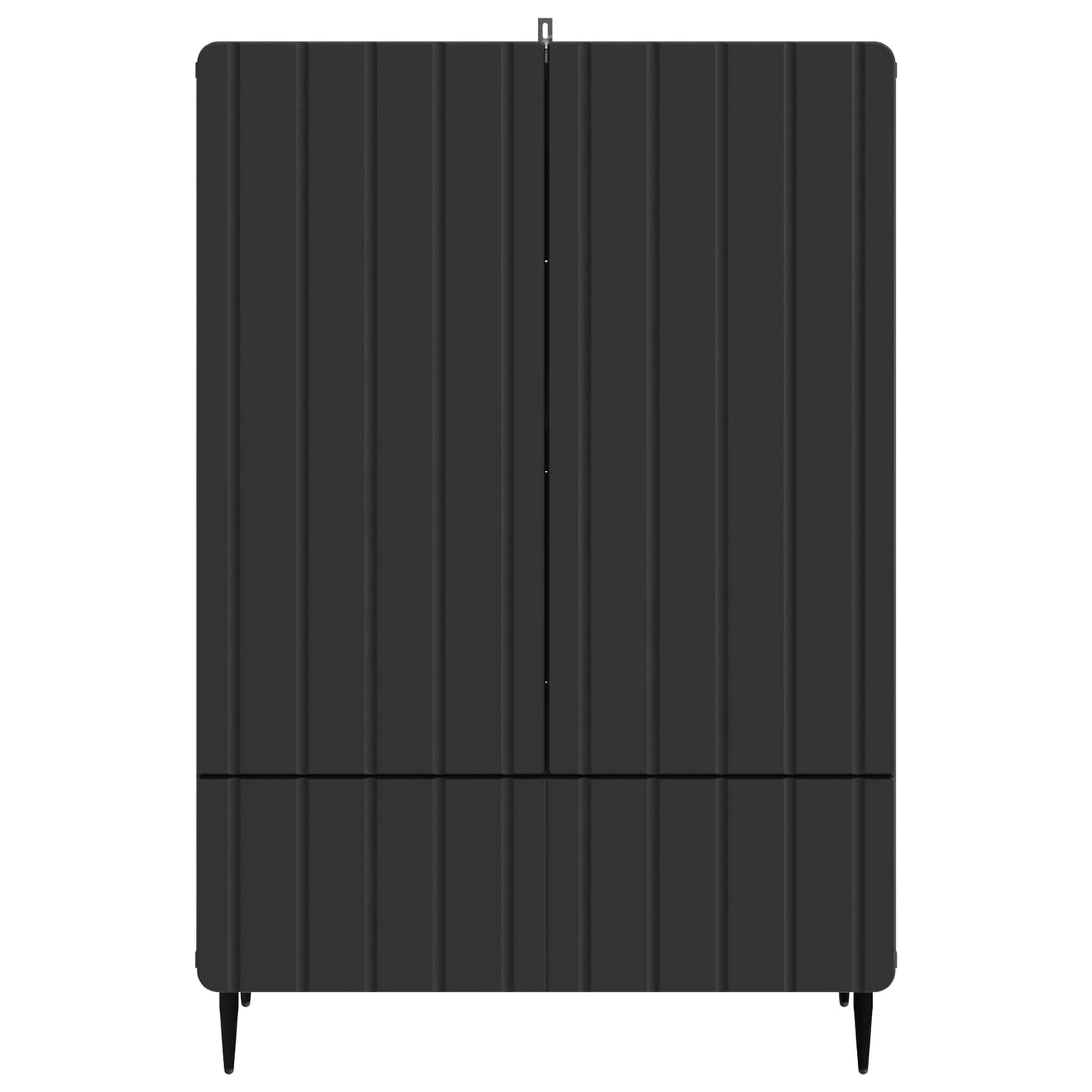 Serviesskap med skuff Svart 66 x 34,5 x 97 cm Konstruert tre