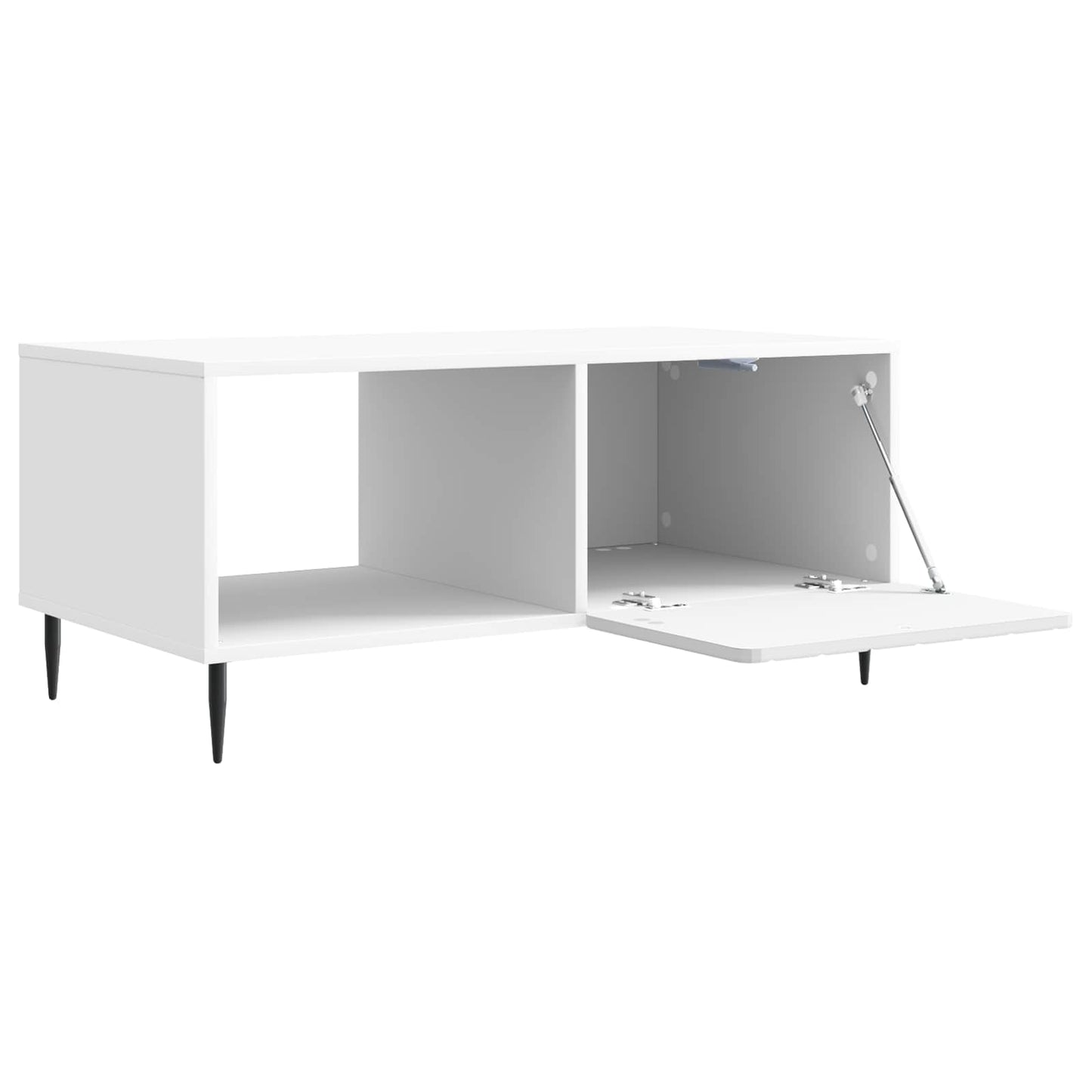 Kaffebord Hvit 90 x 50 x 40 cm Konstruert tre