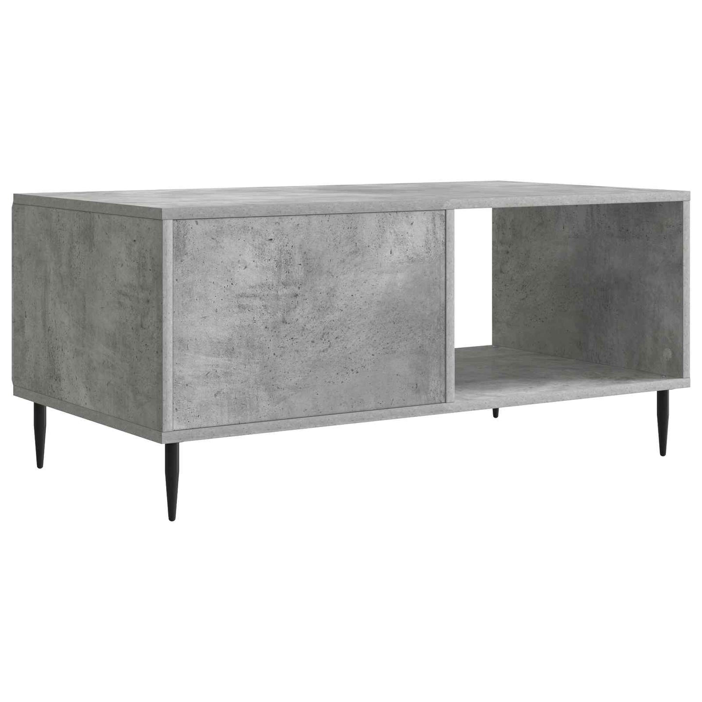 Kaffebord Betonggrå 90 x 50 x 40 cm Konstruert tre