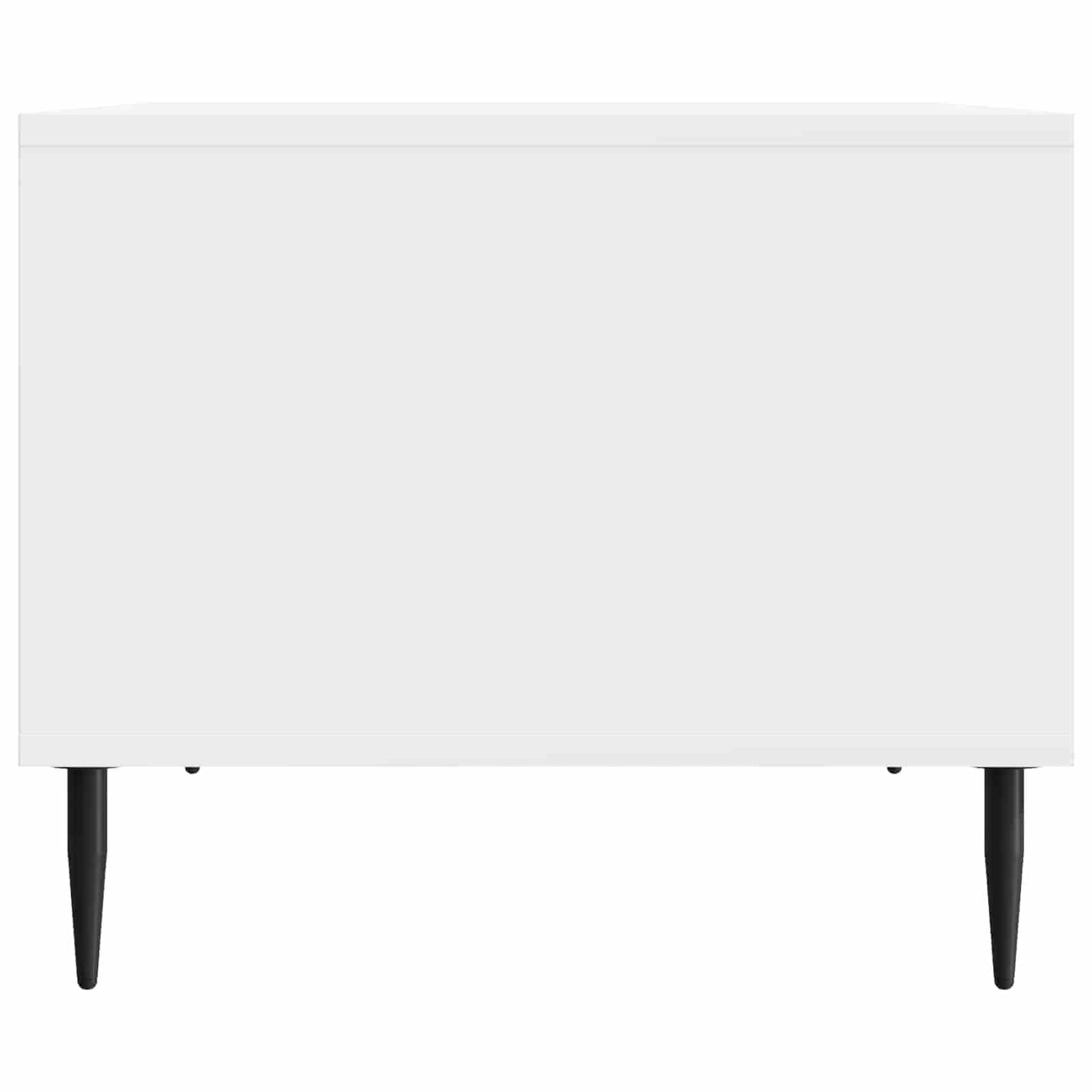 Kaffebord Høgglans hvit 90 x 50 x 40 cm Konstruert tre