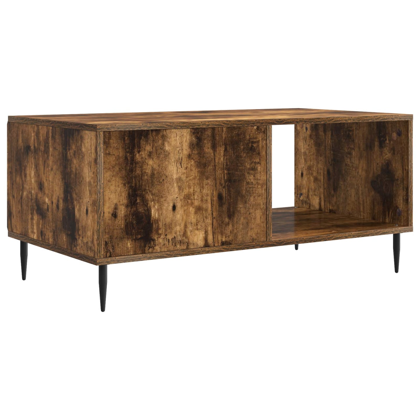 Kaffebord Røkt Eik 90 x 50 x 40 cm Konstruert tre