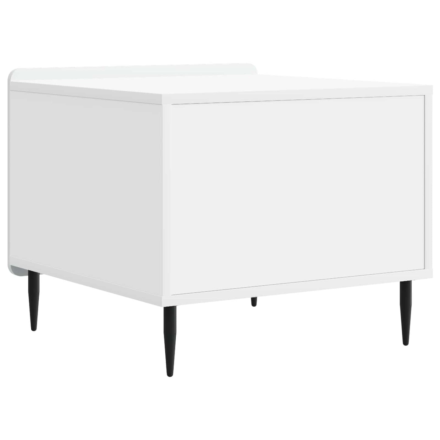 Kaffebord med skuff Hvit 49 x 50 x 42 cm Konstruert tre