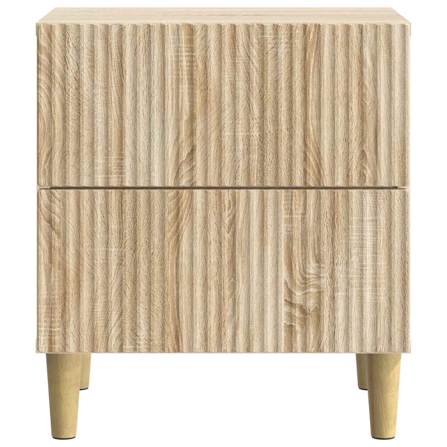 Nattbordskap 2 pcs Sonoma eik 43 x 34,5 x 48 cm Konstruert tre