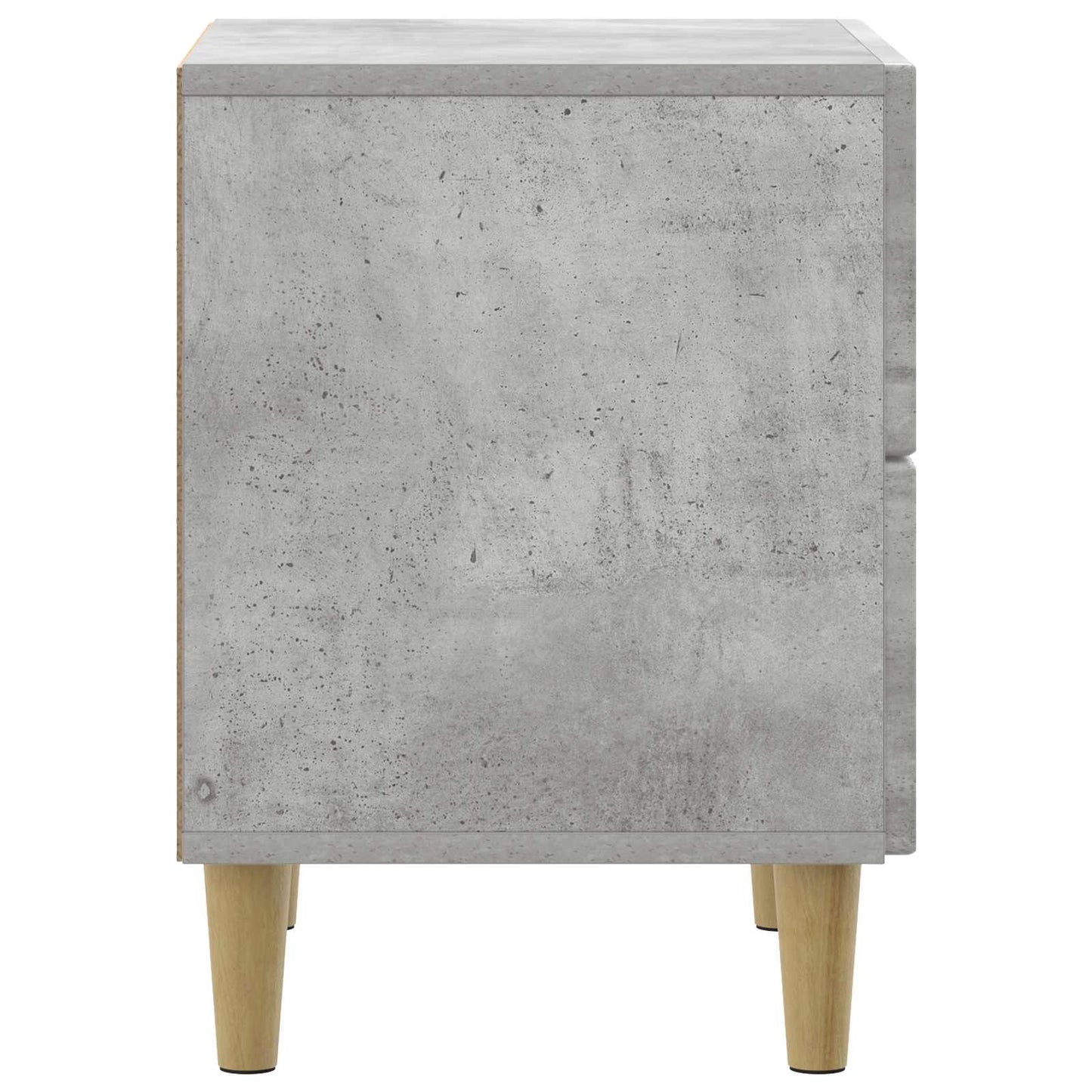 Nattbordskap 2 pcs Betonggrå 43 x 34,5 x 48 cm Konstruert tre