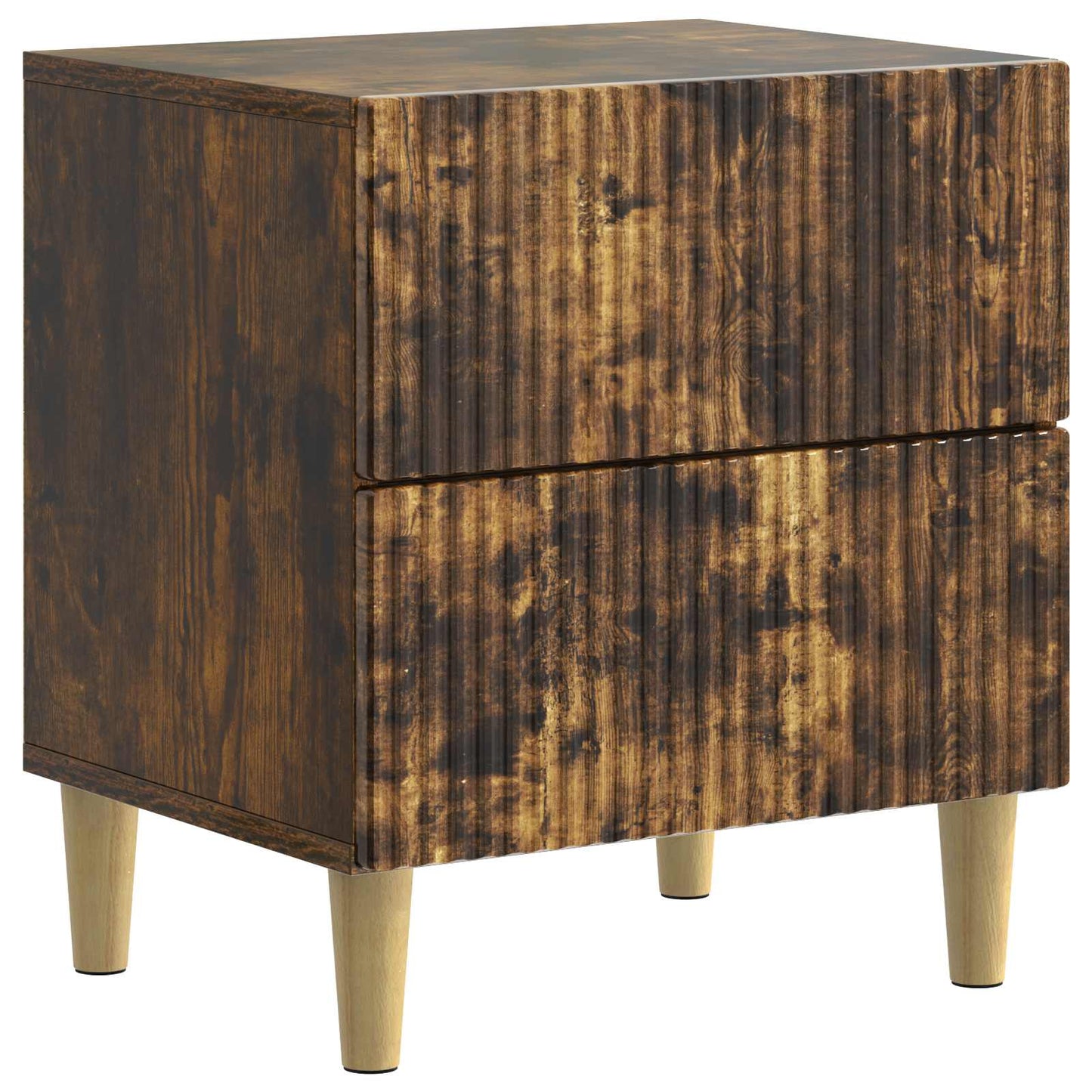 Nattbordskap Røkt Eik 43 x 34,5 x 48 cm Konstruert tre