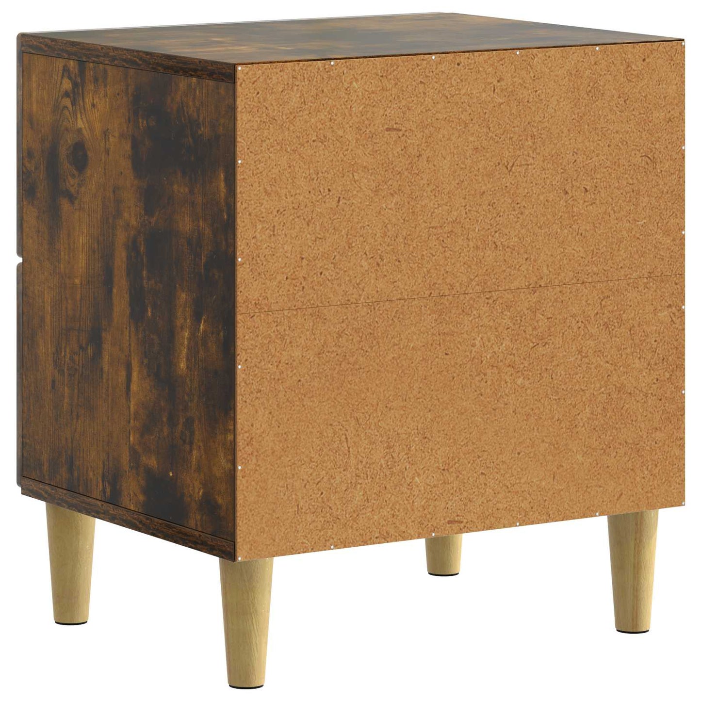 Nattbordskap 2 pcs Røkt Eik 43 x 34,5 x 48 cm Konstruert tre