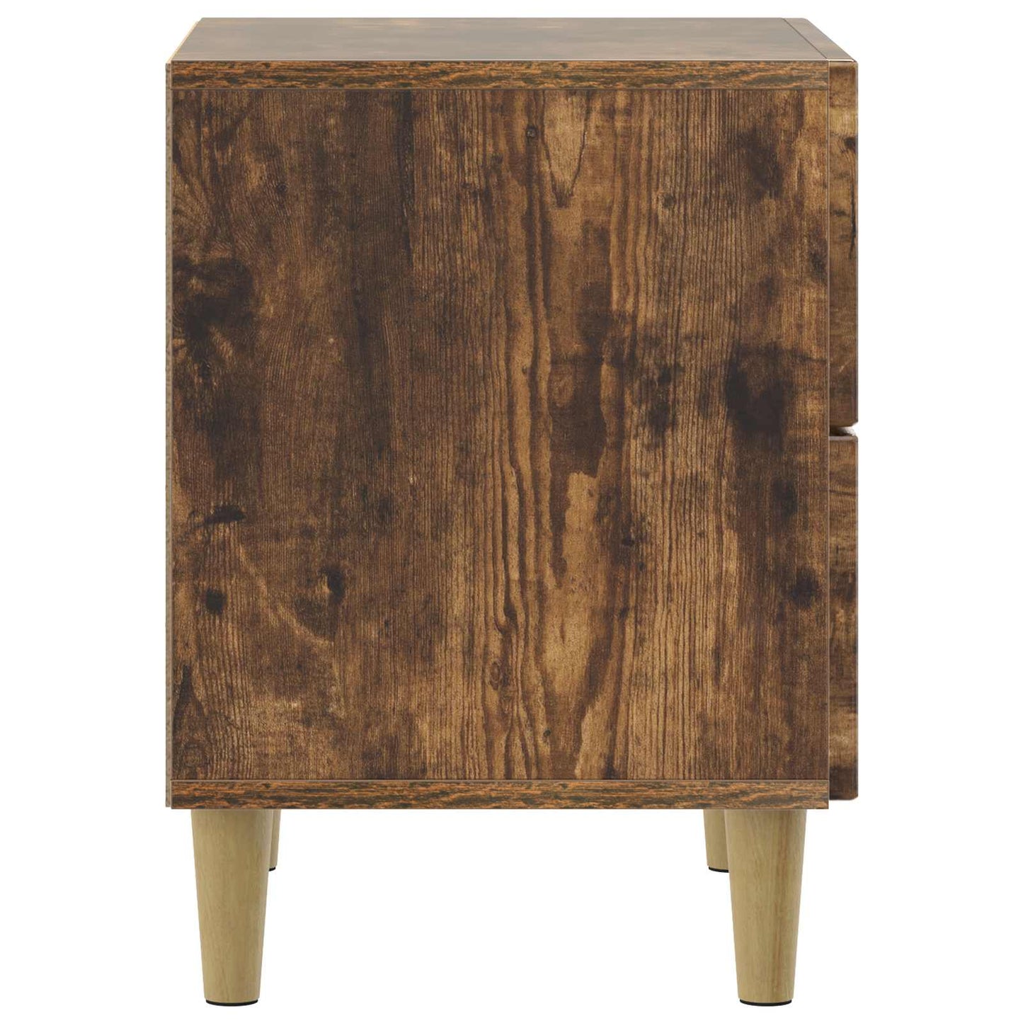 Nattbordskap 2 pcs Røkt Eik 43 x 34,5 x 48 cm Konstruert tre