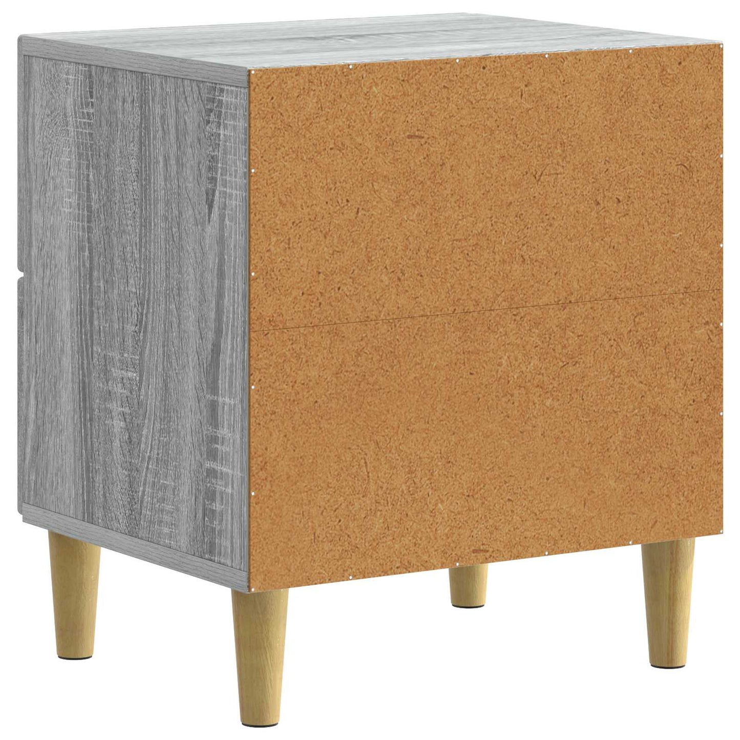 Nattbordskap 2 pcs Grå sonoma 43 x 34,5 x 48 cm Konstruert tre