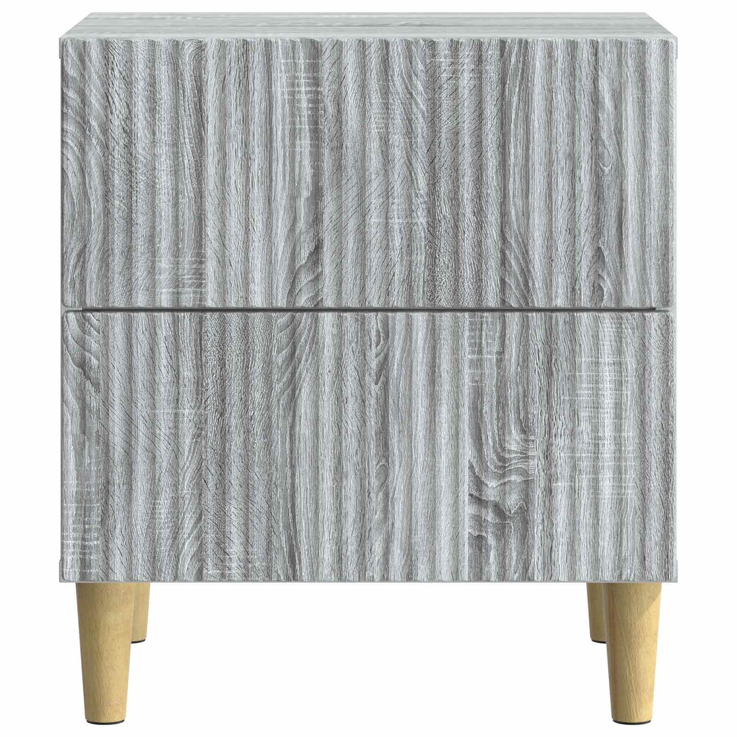 Nattbordskap 2 pcs Grå sonoma 43 x 34,5 x 48 cm Konstruert tre