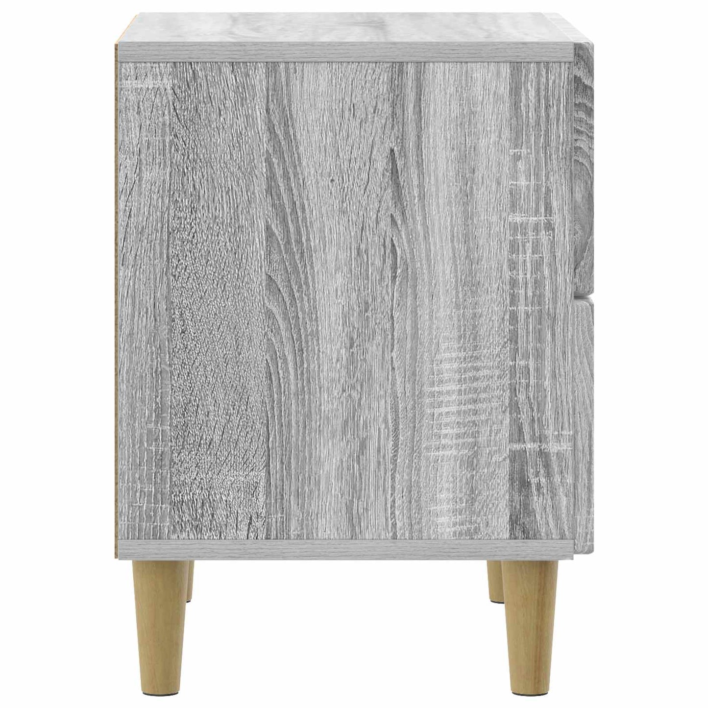 Nattbordskap 2 pcs Grå sonoma 43 x 34,5 x 48 cm Konstruert tre