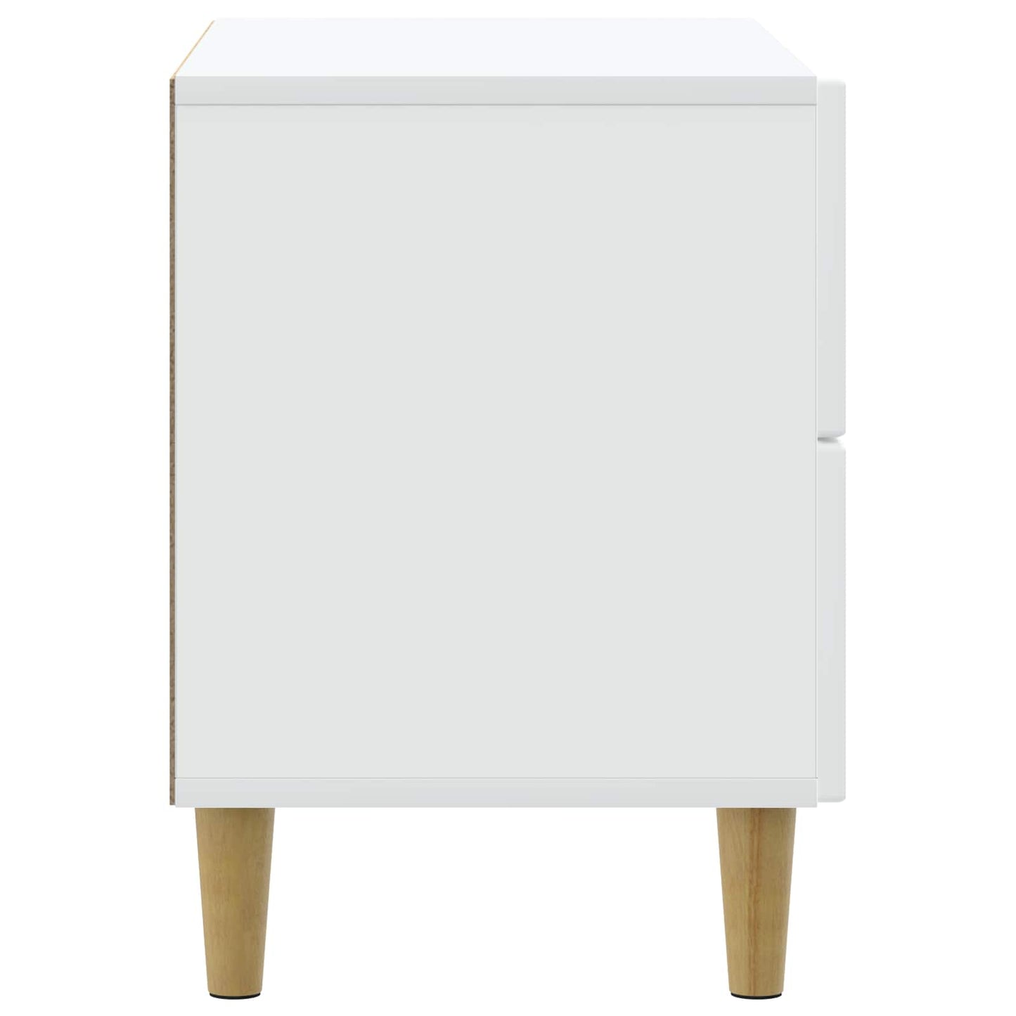 Nattbordskap med skuff Hvit 62 x 34,5 x 48 cm Konstruert tre