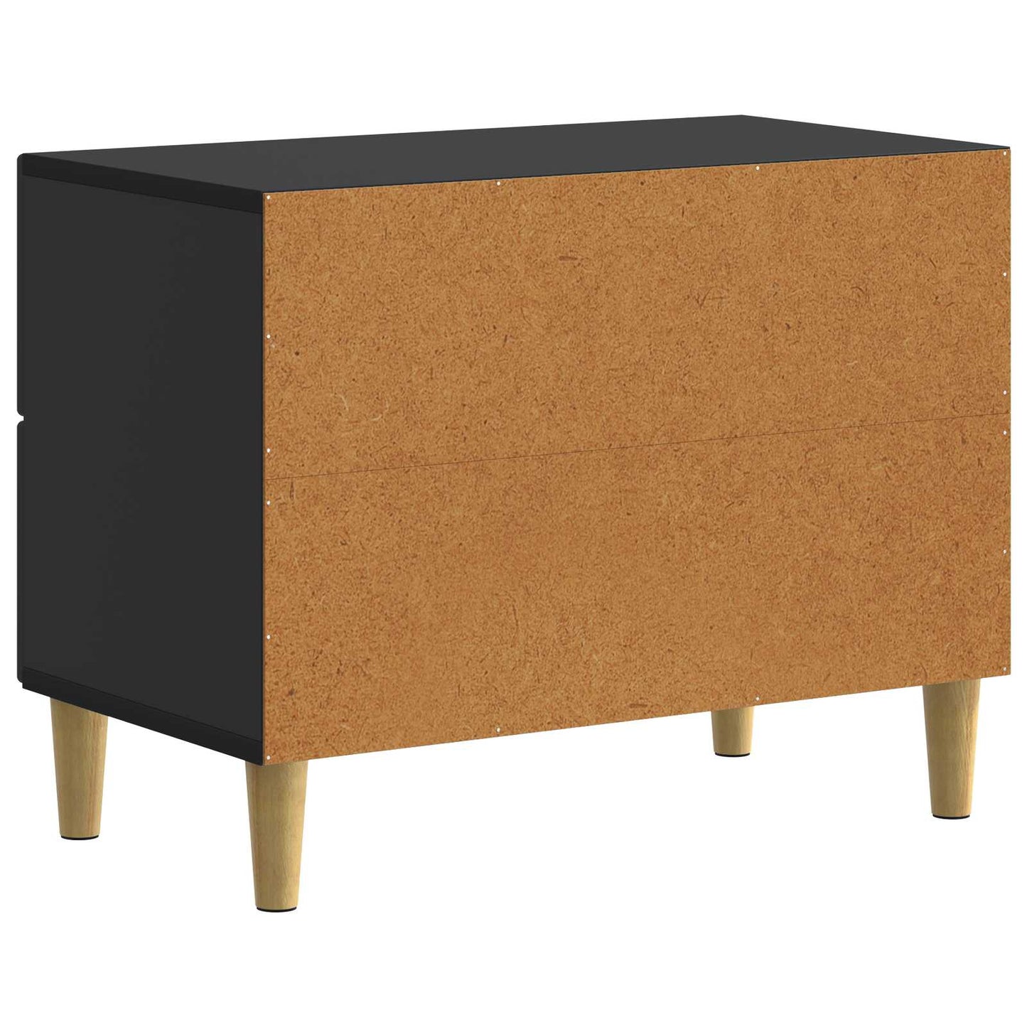 Nattbordskap med skuff Svart 62 x 34,5 x 48 cm Konstruert tre