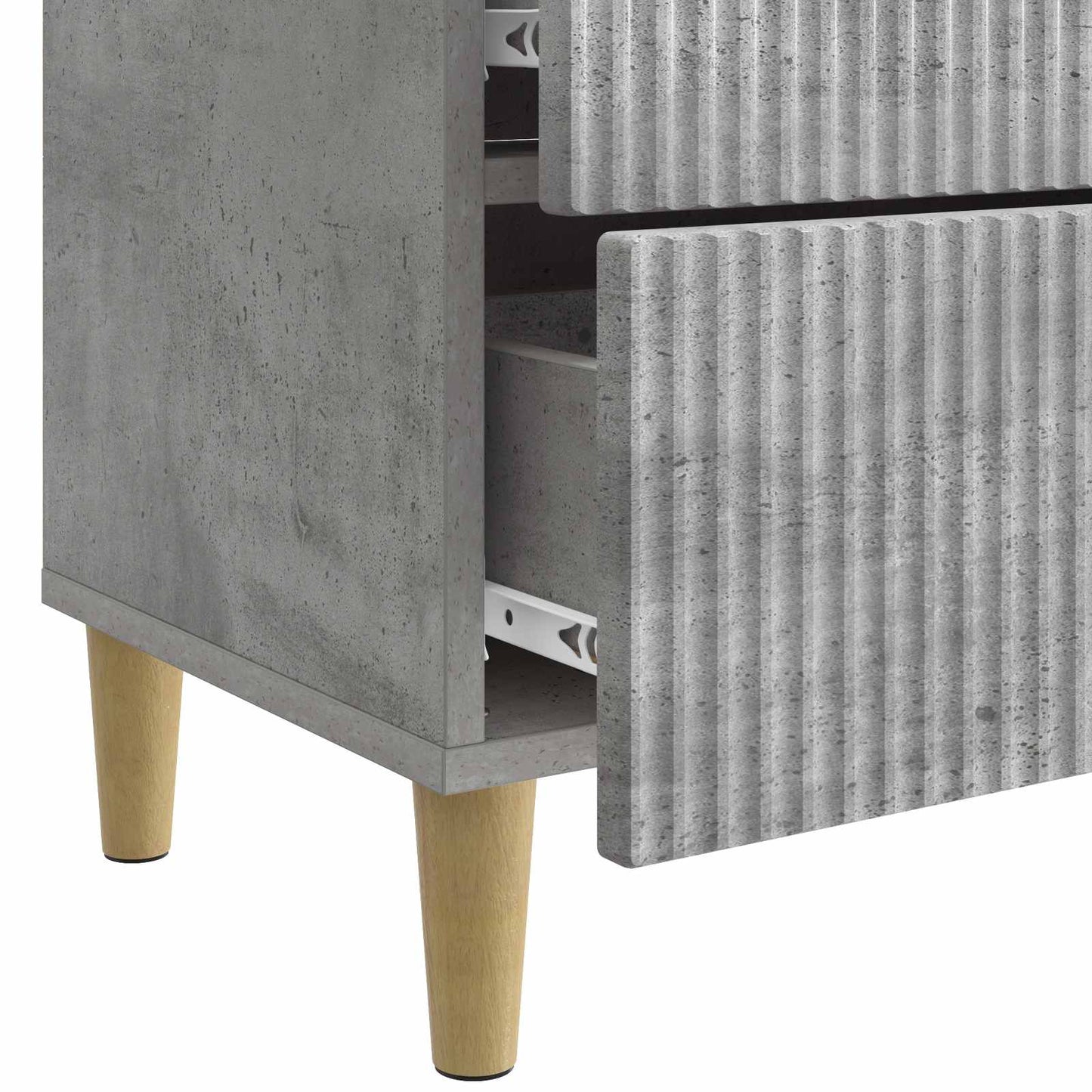 Nattbordskap Betonggrå 62 x 34,5 x 48 cm Konstruert tre