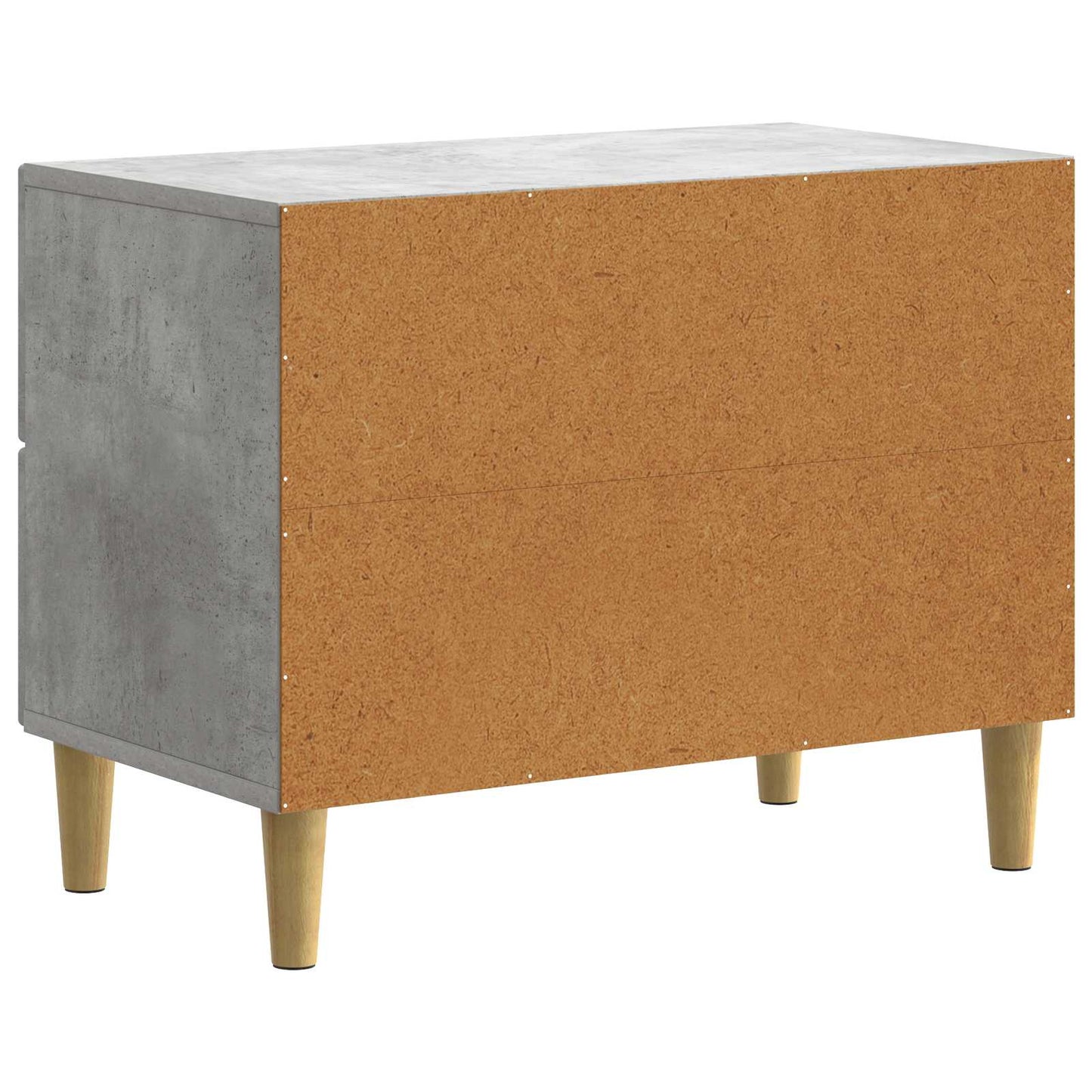 Nattbordskap Betonggrå 62 x 34,5 x 48 cm Konstruert tre
