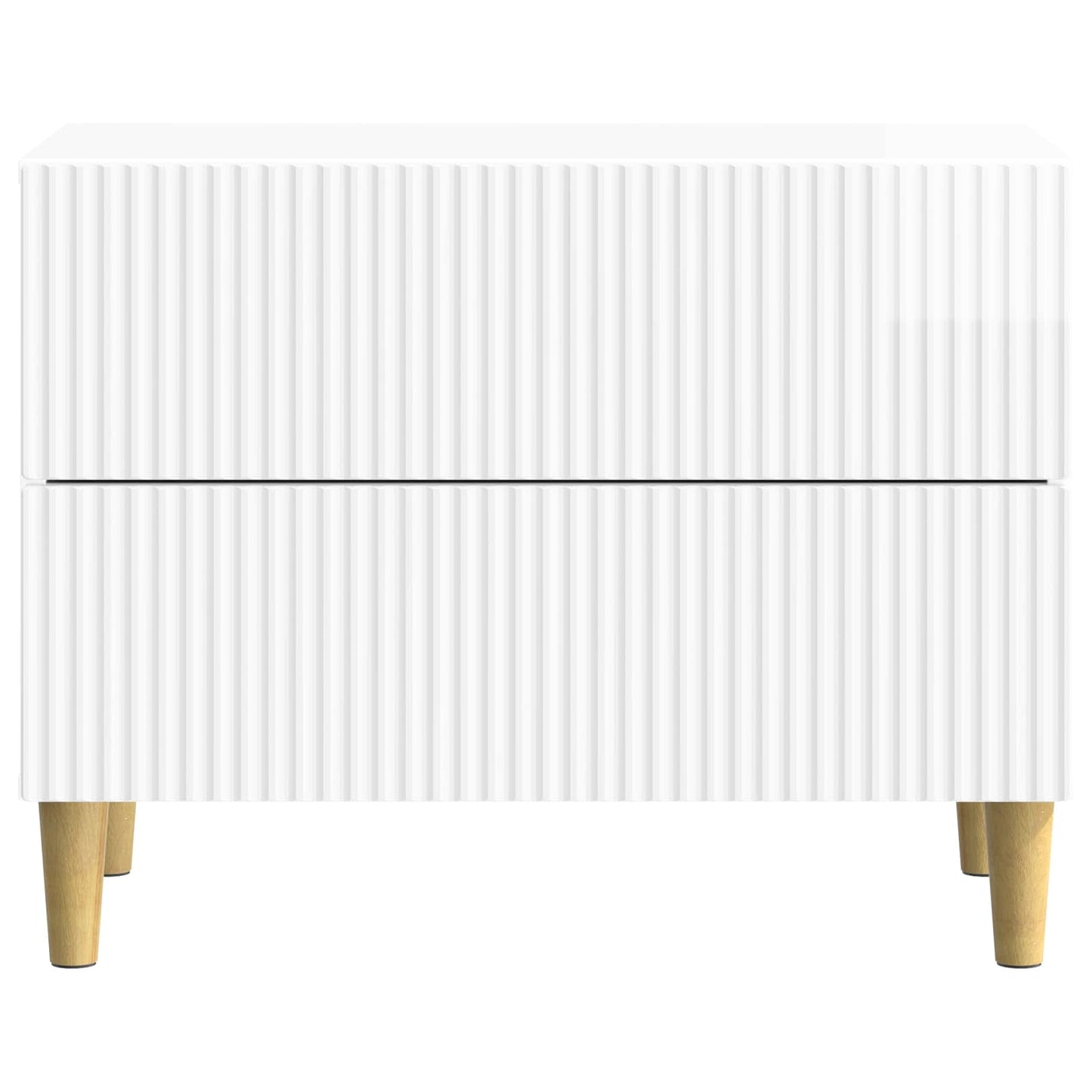 Nattbordskap Høgglans hvit 62 x 34,5 x 48 cm Konstruert tre
