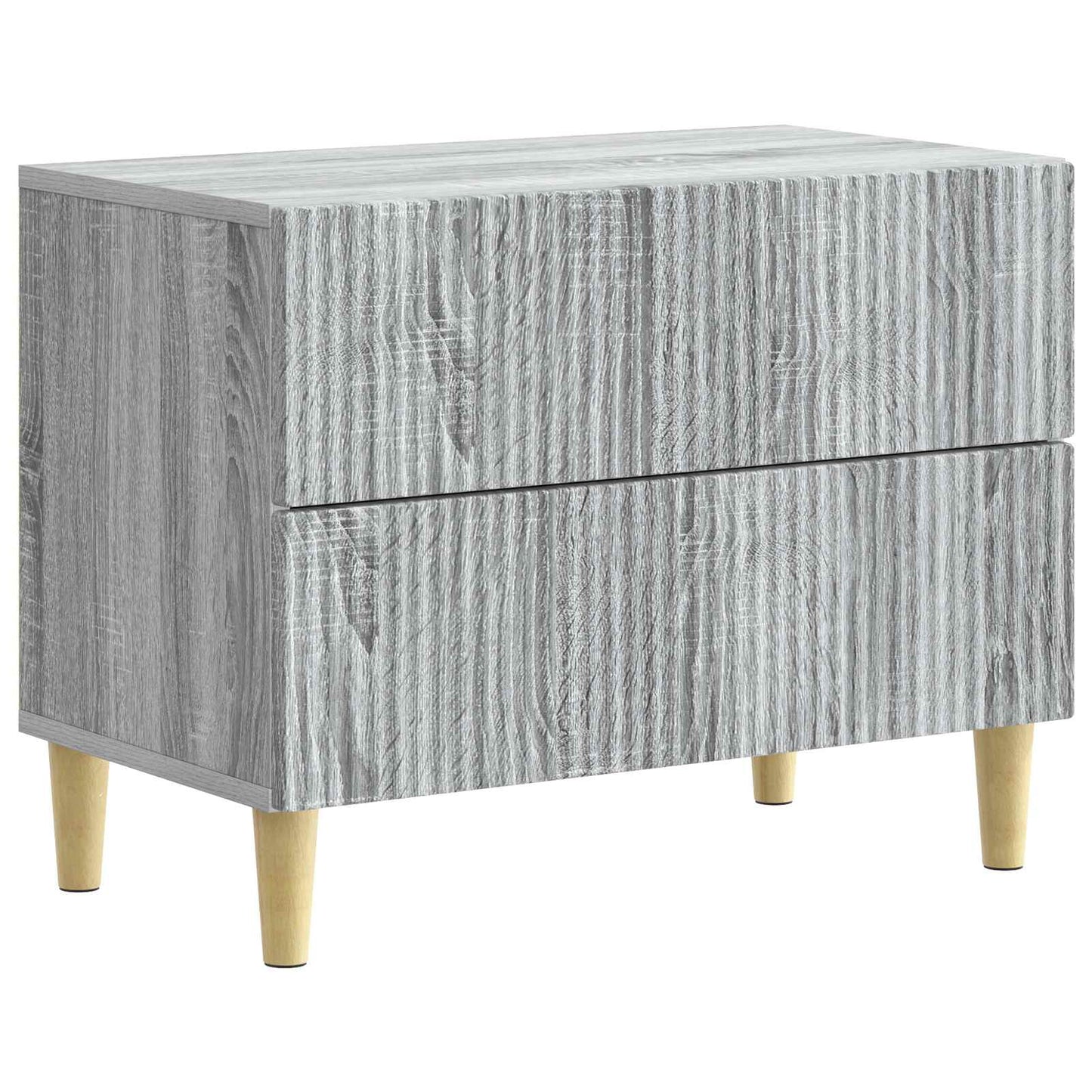 Nattbordskap Grå sonoma 62 x 34,5 x 48 cm Konstruert tre