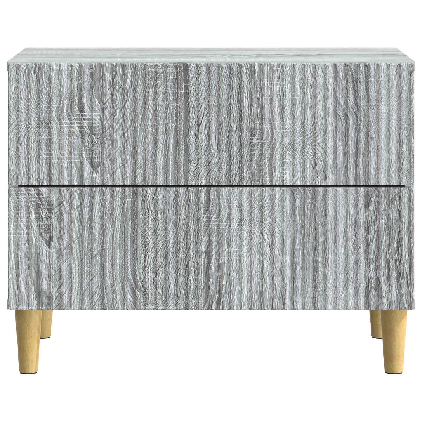 Nattbordskap Grå sonoma 62 x 34,5 x 48 cm Konstruert tre
