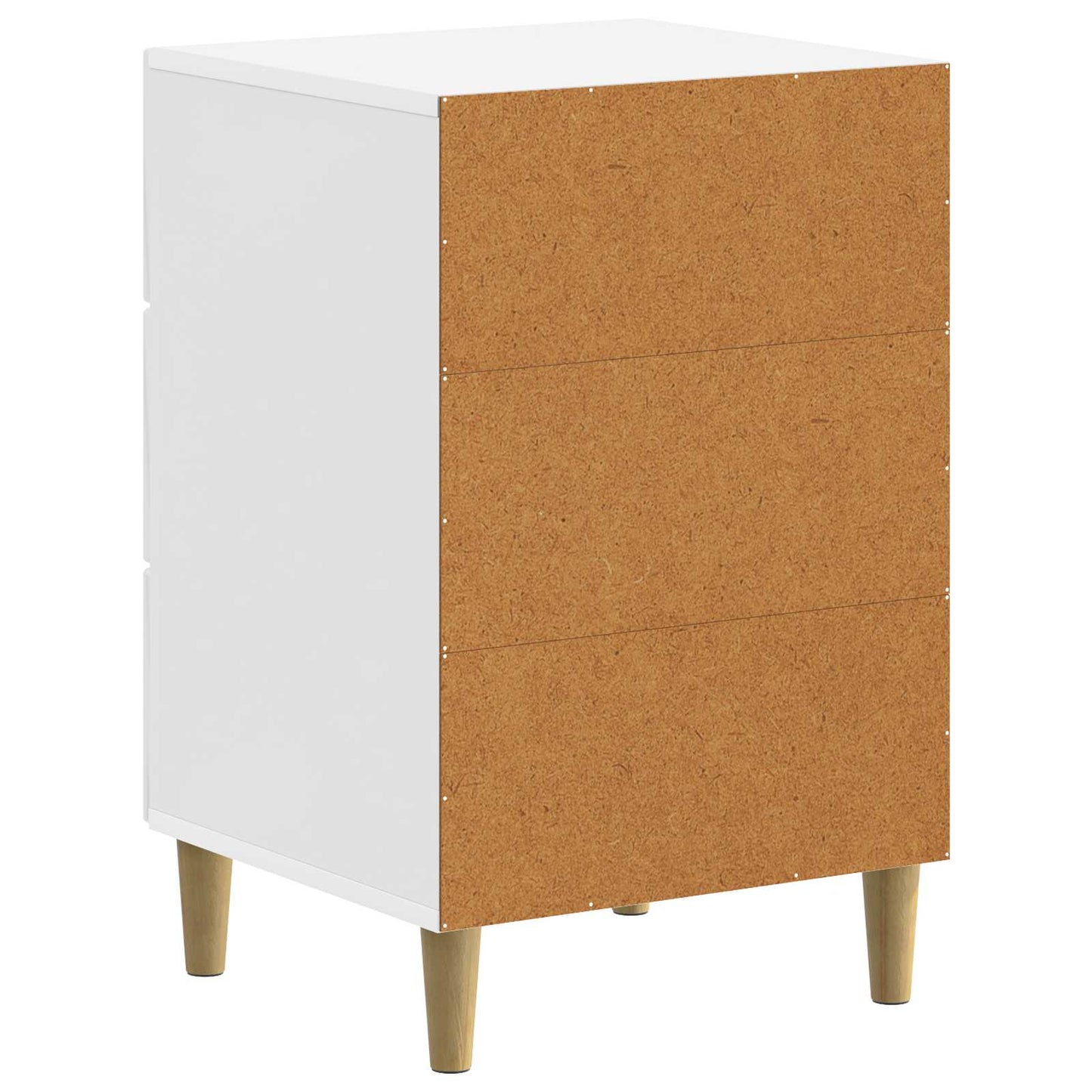 Nattbordskap Høgglans hvit 43 x 41 x 66,5 cm Konstruert tre