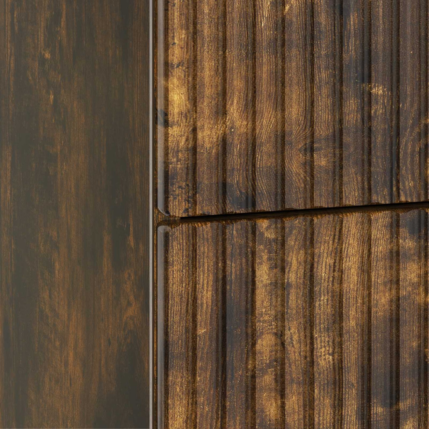 Nattbordskap Røkt Eik 43 x 41 x 66,5 cm Konstruert tre