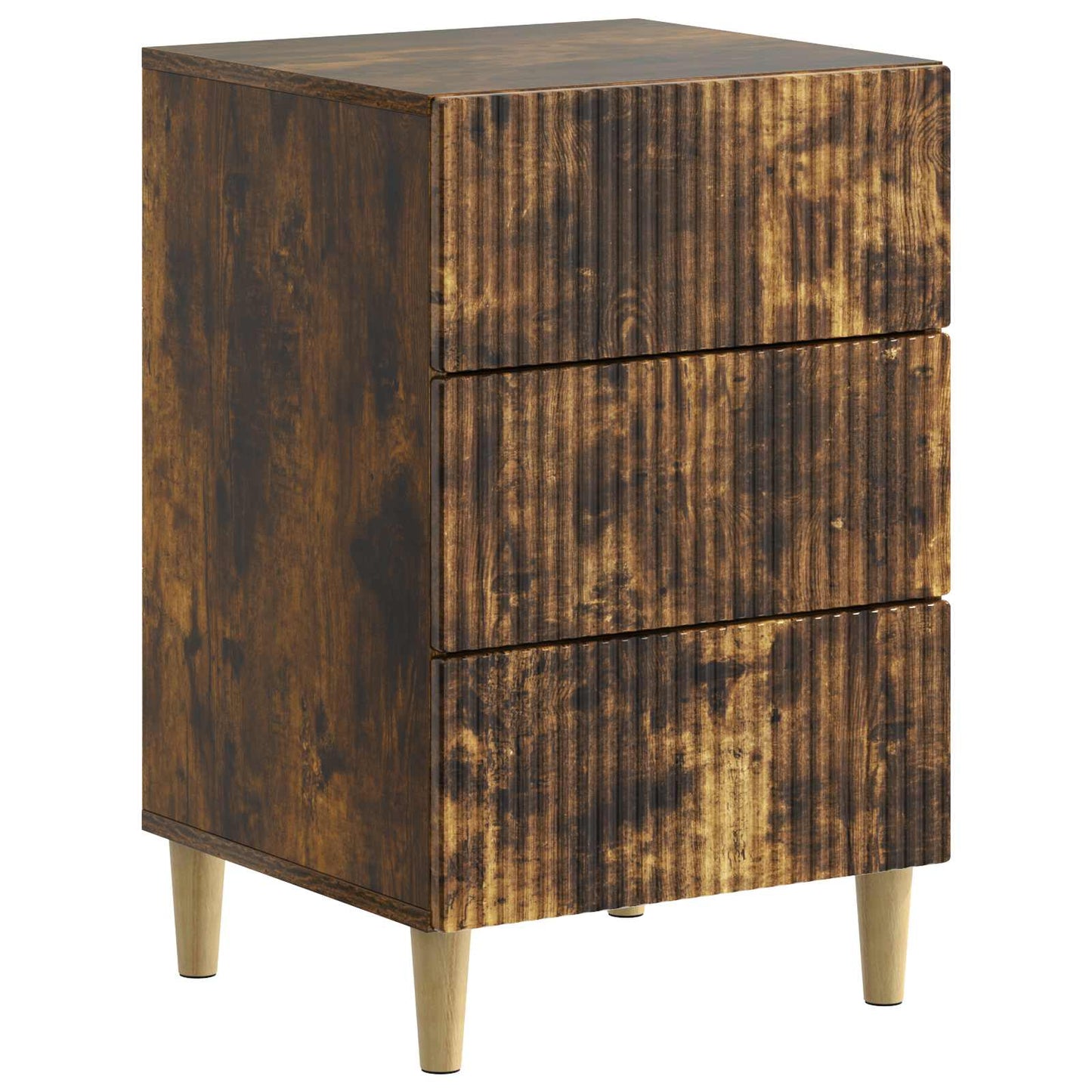 Nattbordskap Røkt Eik 43 x 41 x 66,5 cm Konstruert tre