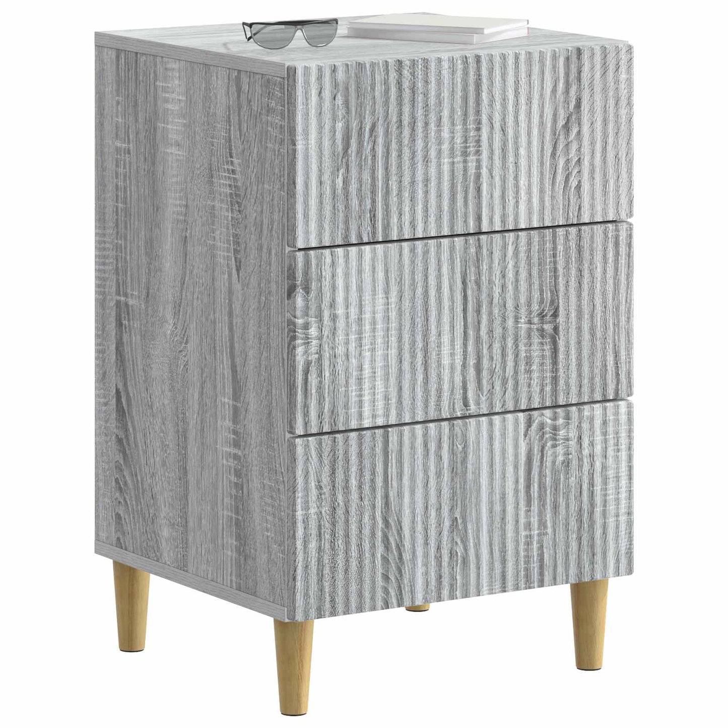 Nattbordskap Grå sonoma 43 x 41 x 66,5 cm Konstruert tre