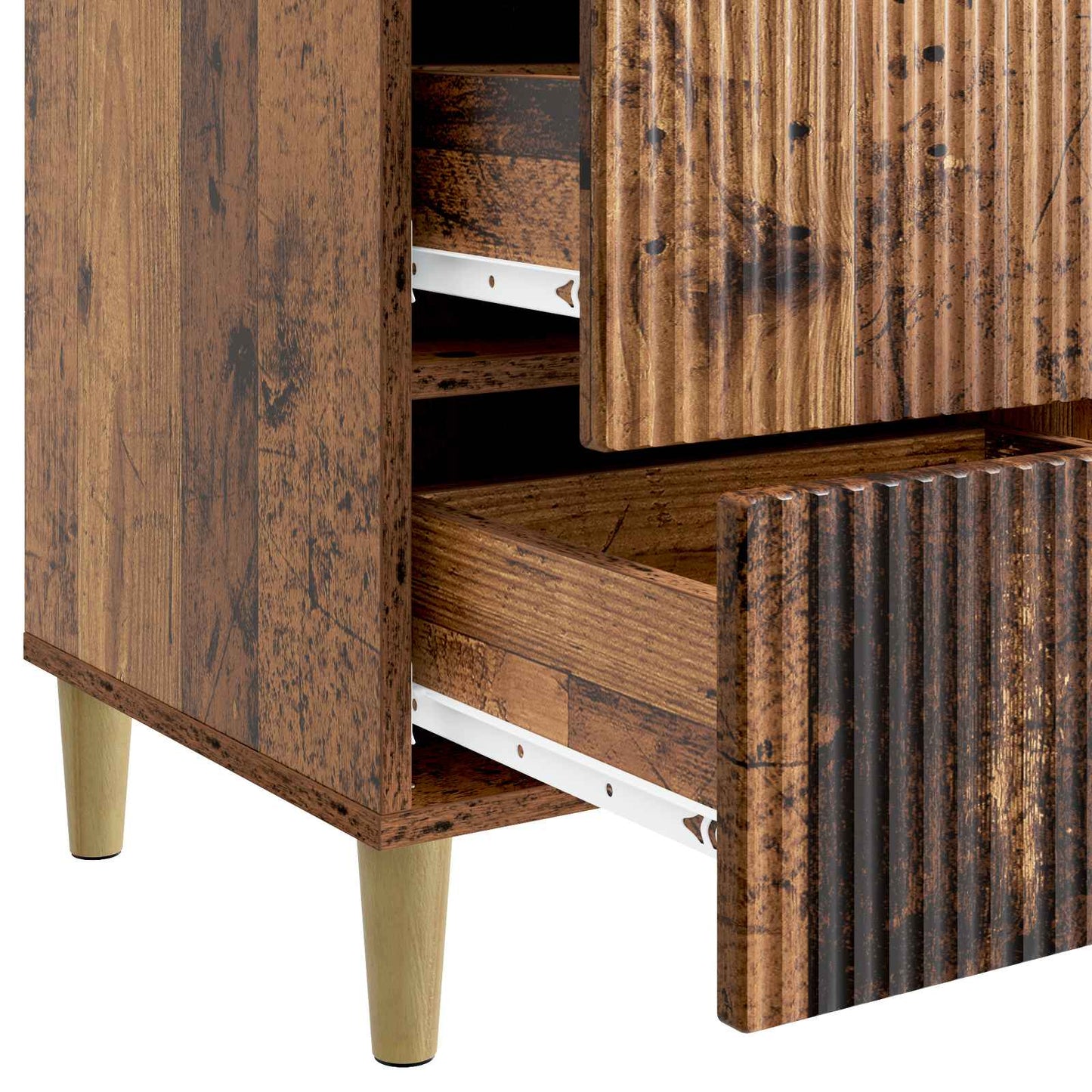Nattbordskap Gammelt tre 43 x 41 x 66,5 cm Konstruert tre