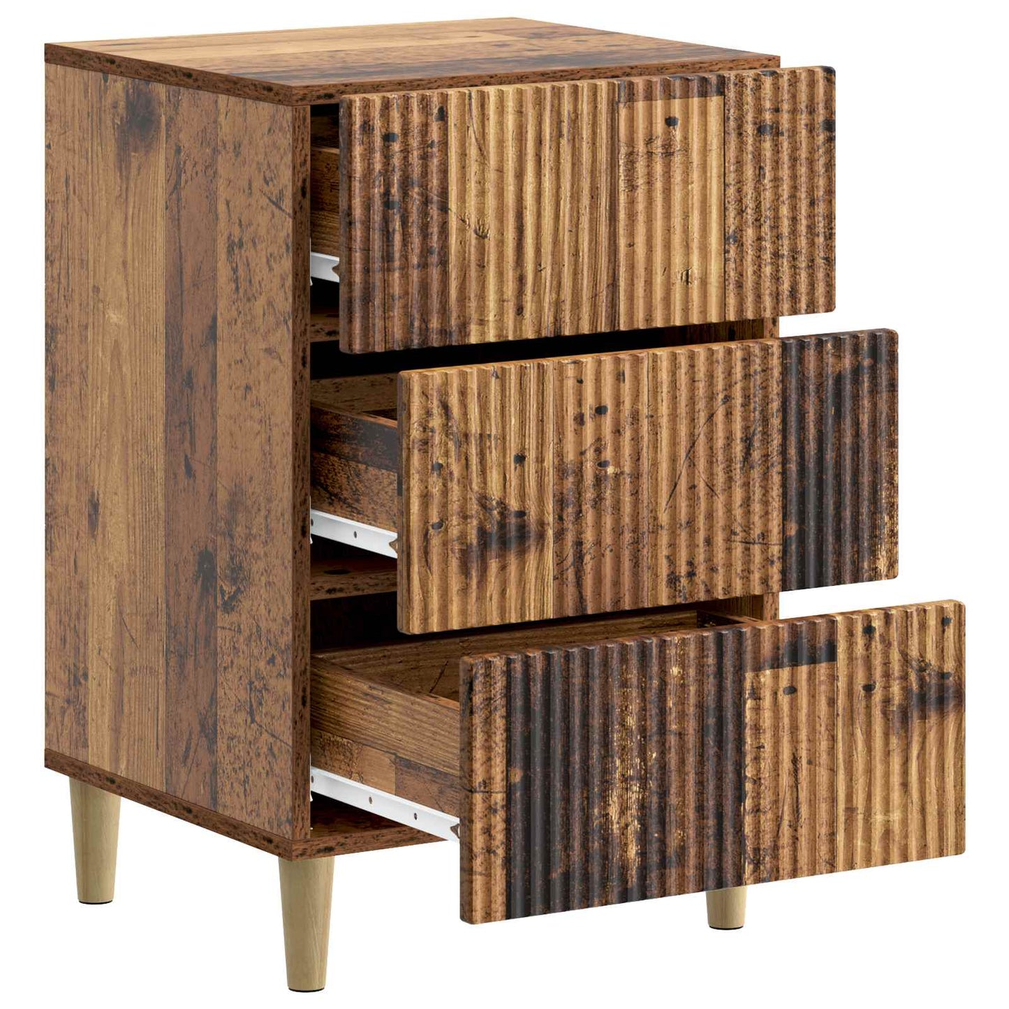 Nattbordskap Gammelt tre 43 x 41 x 66,5 cm Konstruert tre