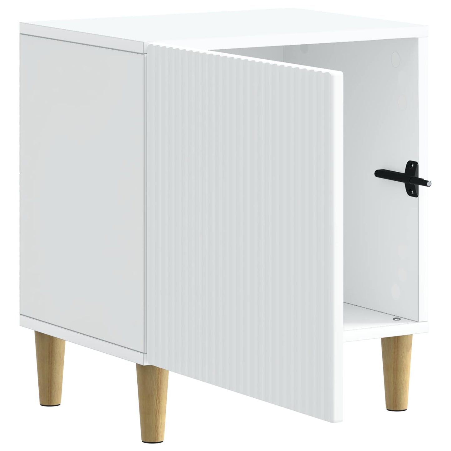 Nattbordskap 2 pcs Hvit 43 x 34,5 x 50 cm Konstruert tre