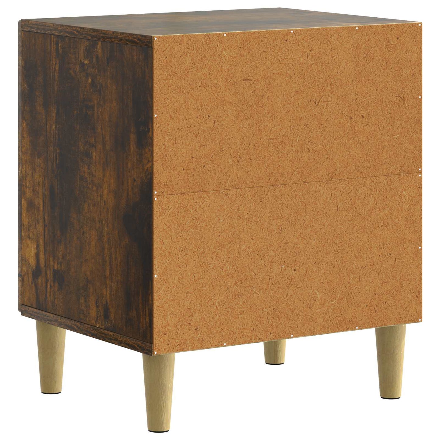 Nattbordskap 2 pcs Røkt Eik 43 x 34,5 x 50 cm Konstruert tre