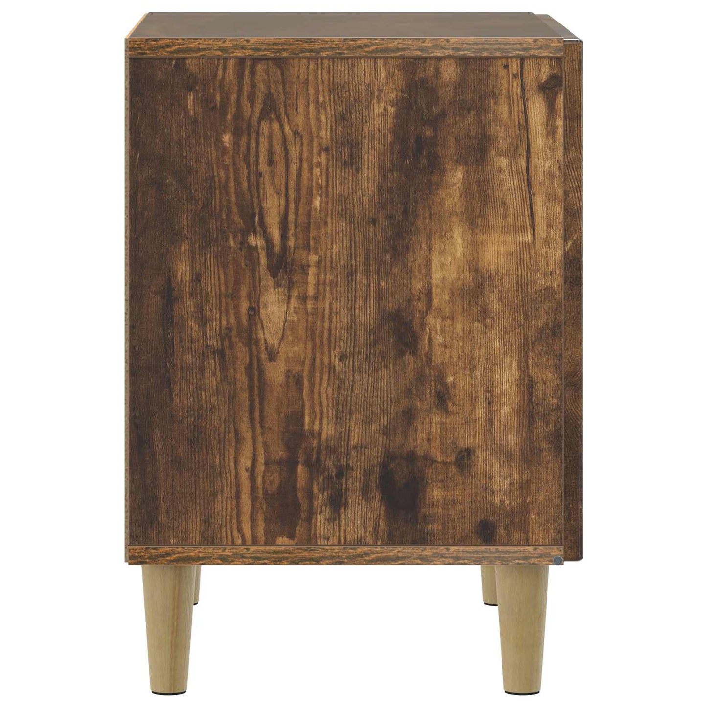 Nattbordskap 2 pcs Røkt Eik 43 x 34,5 x 50 cm Konstruert tre