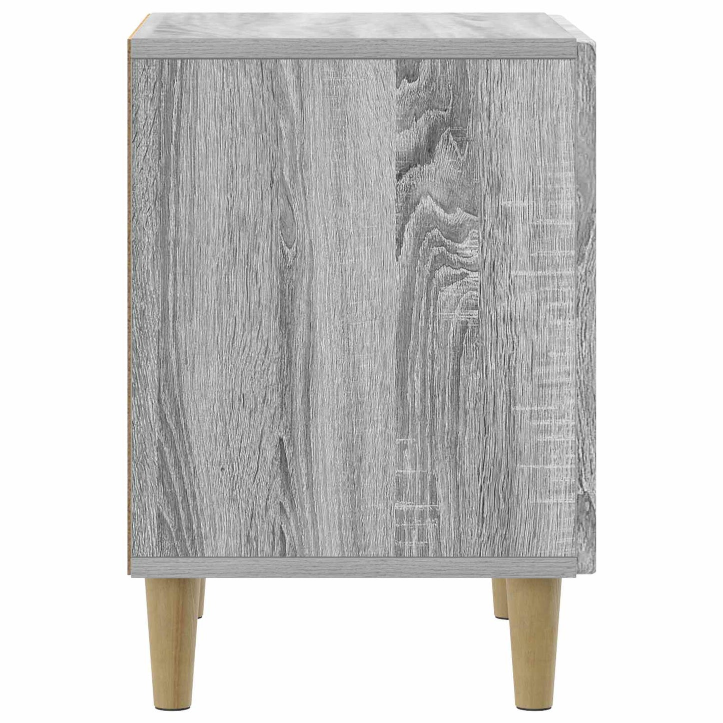 Nattbordskap 2 pcs Grå sonoma 43 x 34,5 x 50 cm Konstruert tre