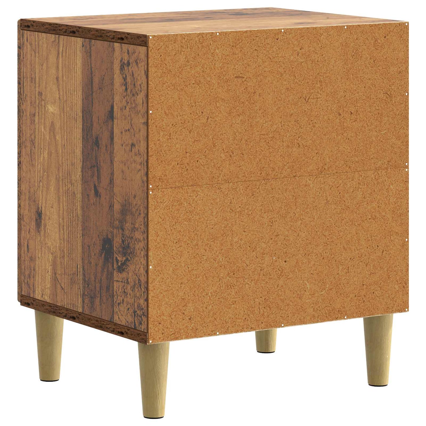 Nattbordskap 2 pcs Gammelt tre 43 x 34,5 x 50 cm Konstruert tre