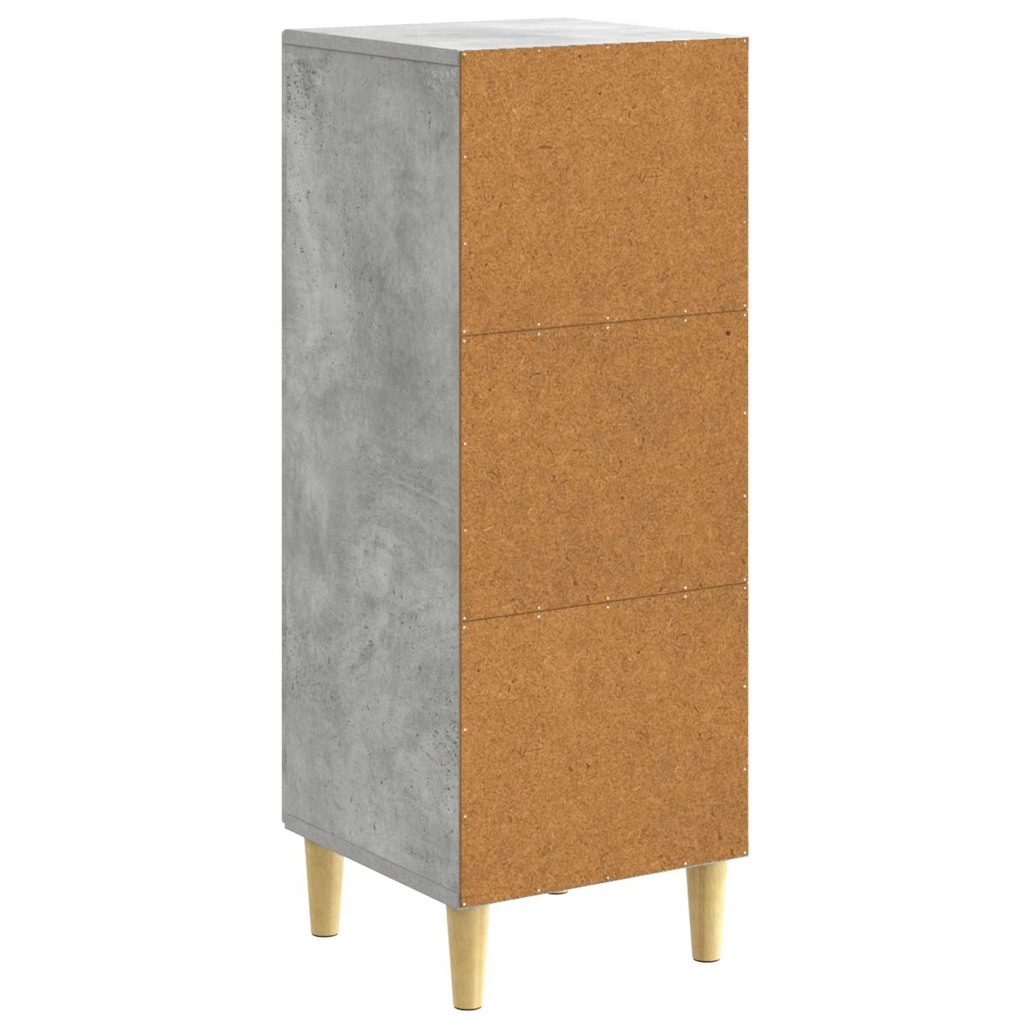 Serviesskap Betonggrå 33 x 34,5 x 90 cm Konstruert tre