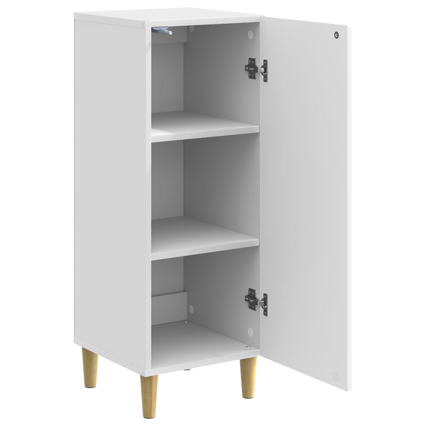 Serviesskap Høgglans hvit 33 x 34,5 x 90 cm Konstruert tre