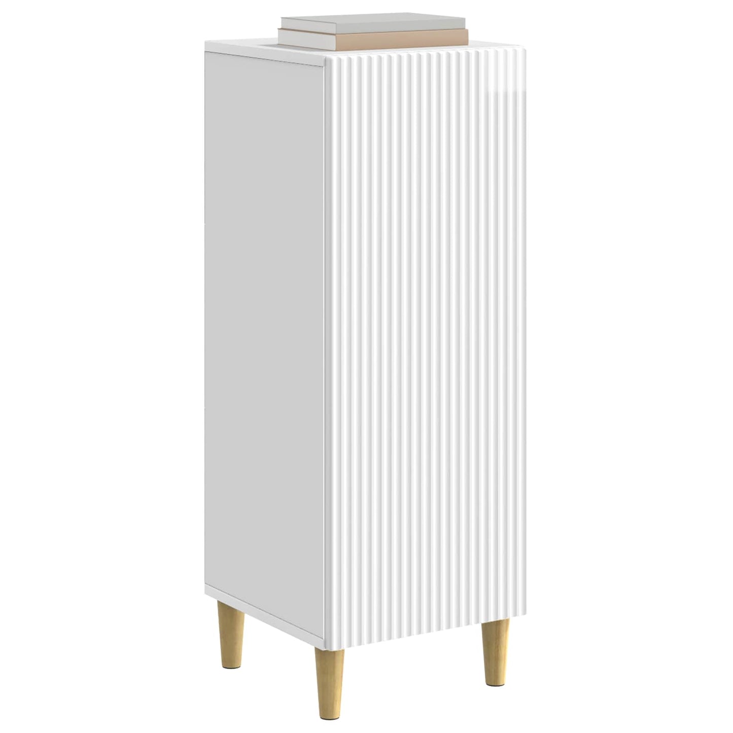 Serviesskap Høgglans hvit 33 x 34,5 x 90 cm Konstruert tre