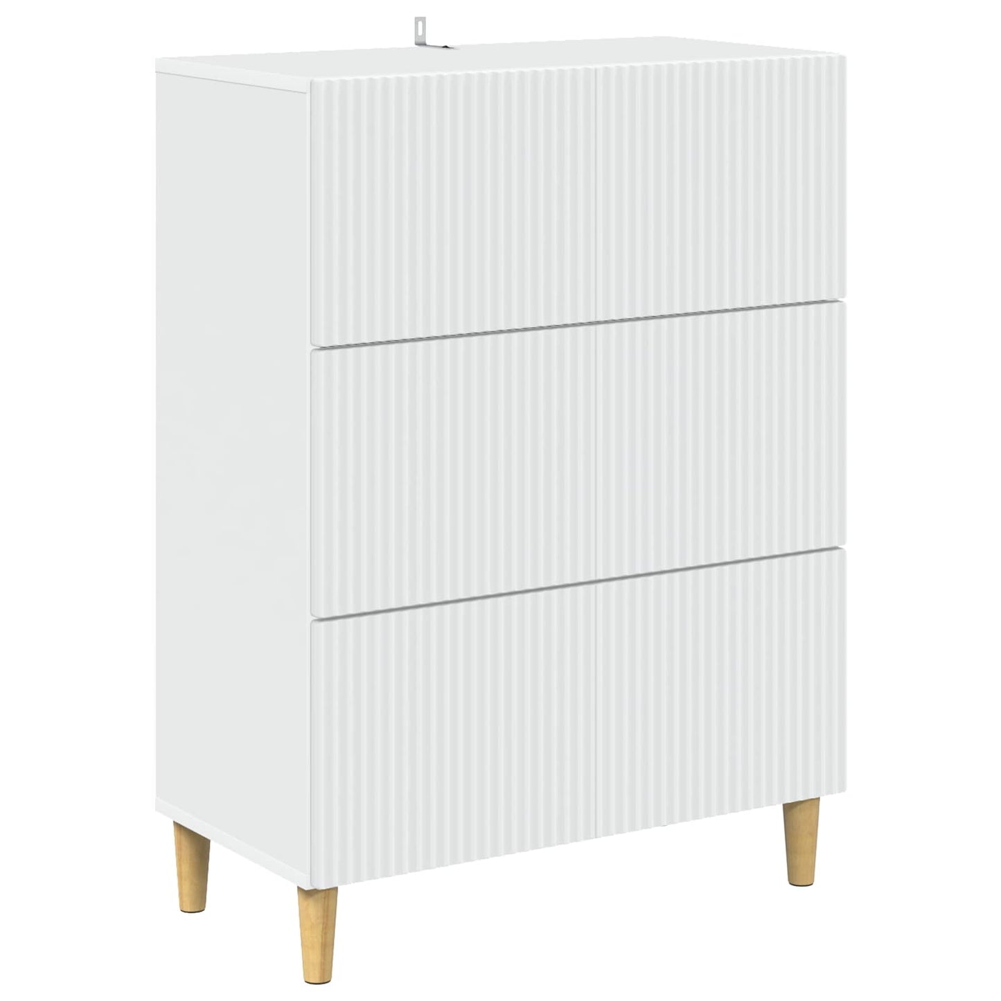 Skuffeskap Hvit 66 x 34,5 x 90 cm Konstruert tre