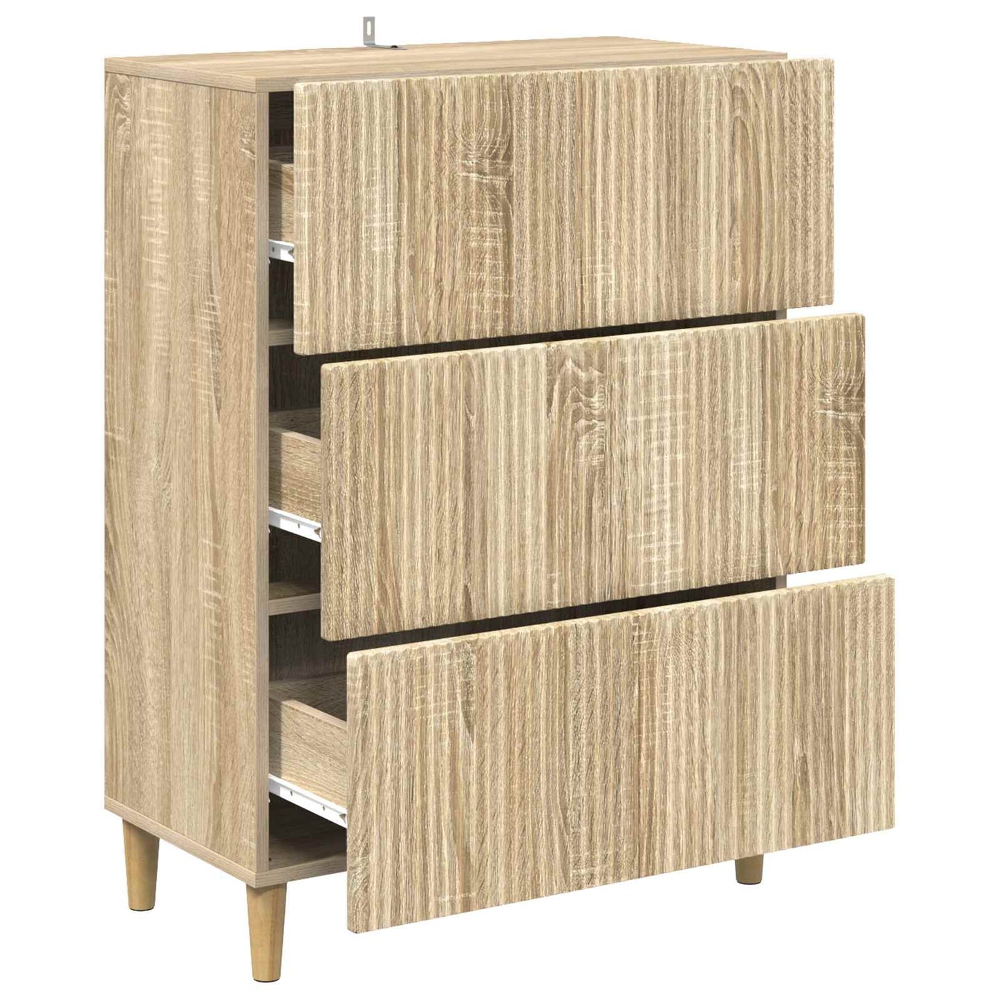 Skuffeskap Sonoma eik 66 x 34,5 x 90 cm Konstruert tre