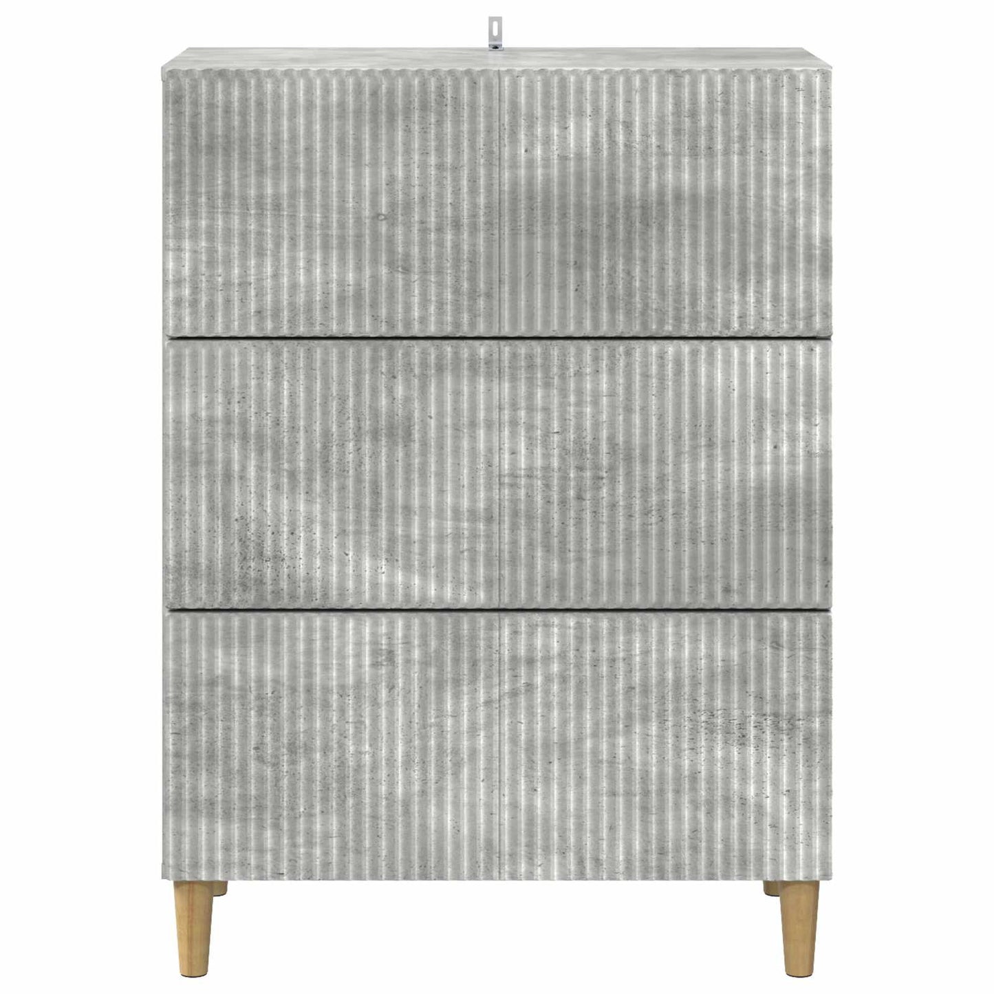 Skuffeskap Betonggrå 66 x 34,5 x 90 cm Konstruert tre