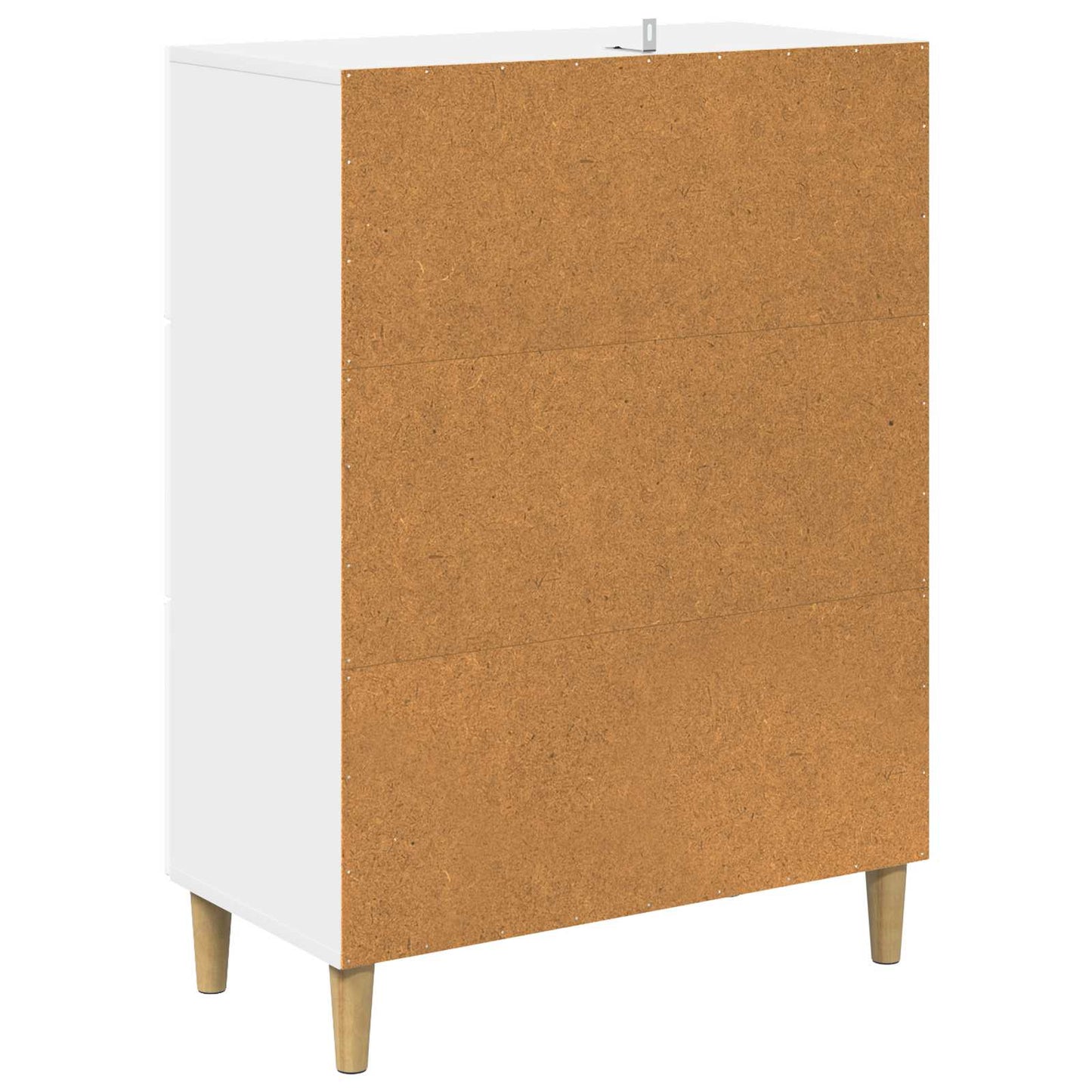 Skuffeskap Høgglans hvit 66 x 34,5 x 90 cm Konstruert tre
