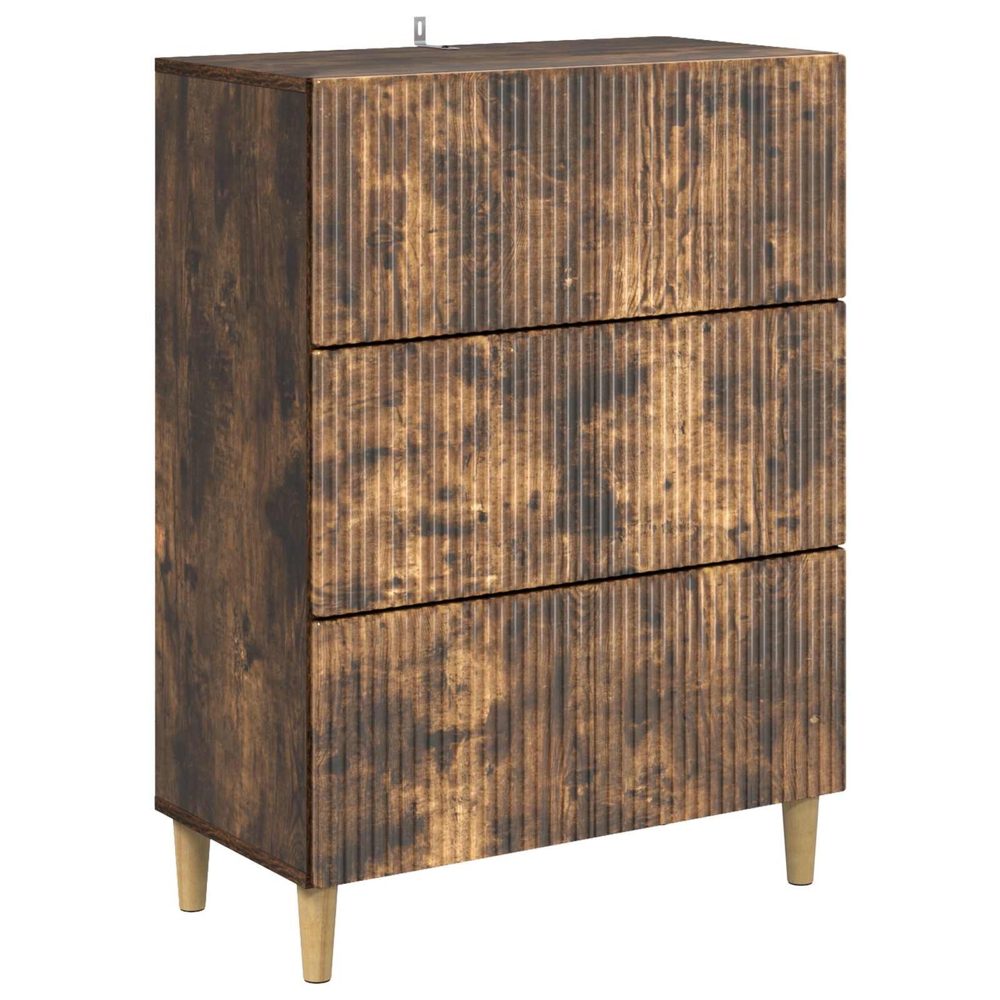 Skuffeskap Røkt Eik 66 x 34,5 x 90 cm Konstruert tre