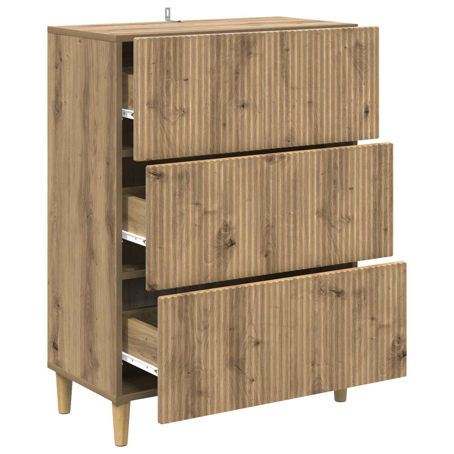 Skuffeskap Artisan eik 66 x 34,5 x 90 cm Konstruert tre