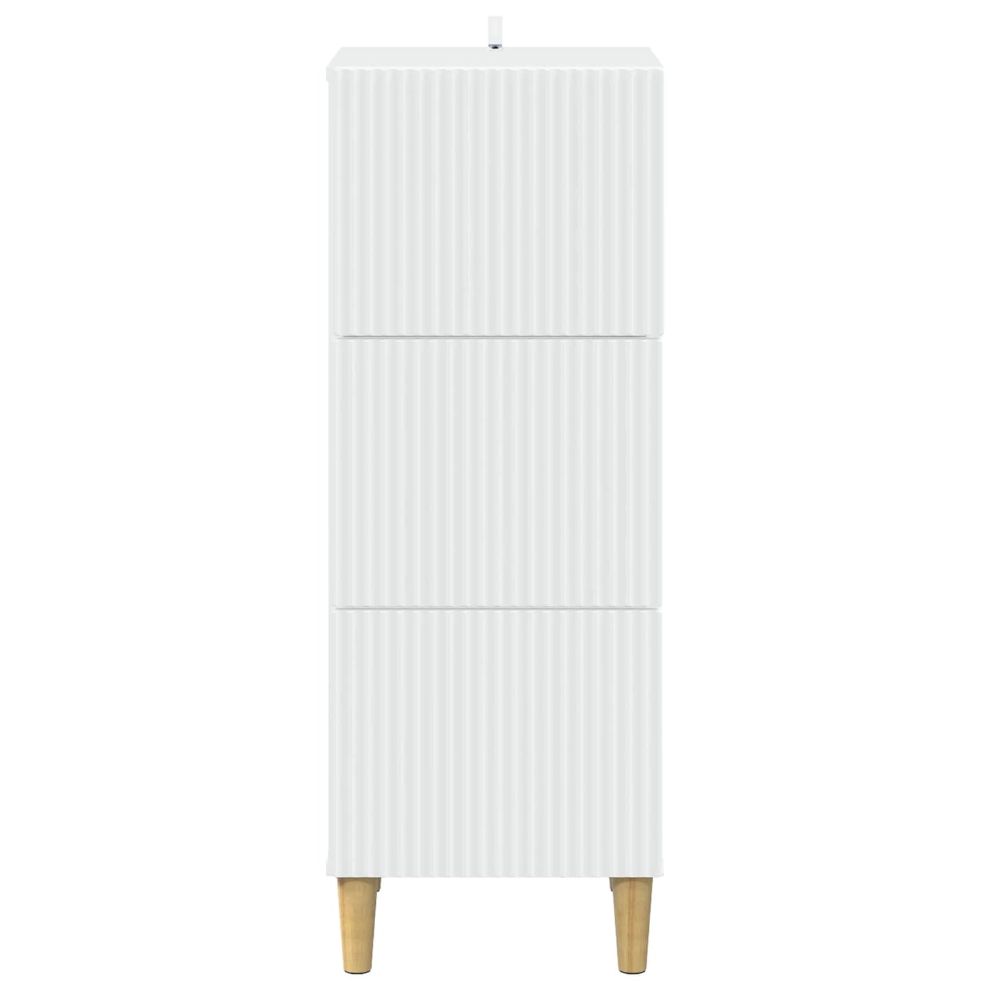 Skuffeskap Hvit 33 x 34,5 x 90 cm Konstruert tre