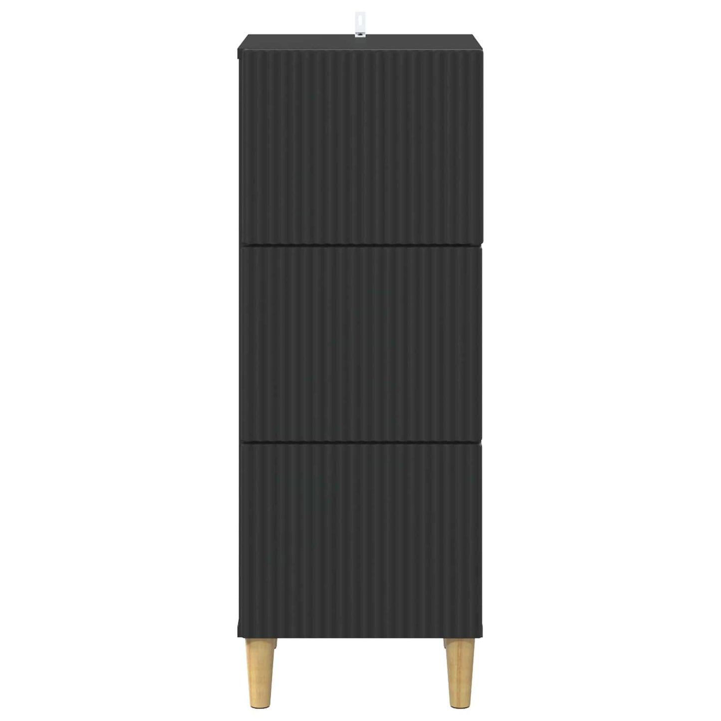 Skuffeskap Svart 33 x 34,5 x 90 cm Konstruert tre